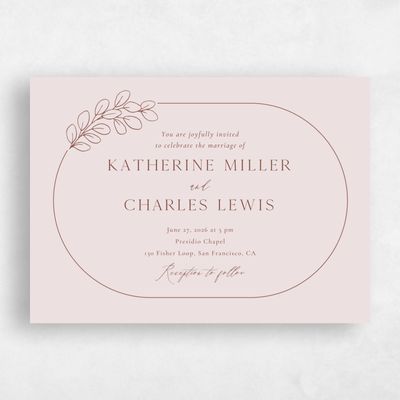 Multi-Colored Wedding Invitation - Groveland Landscape