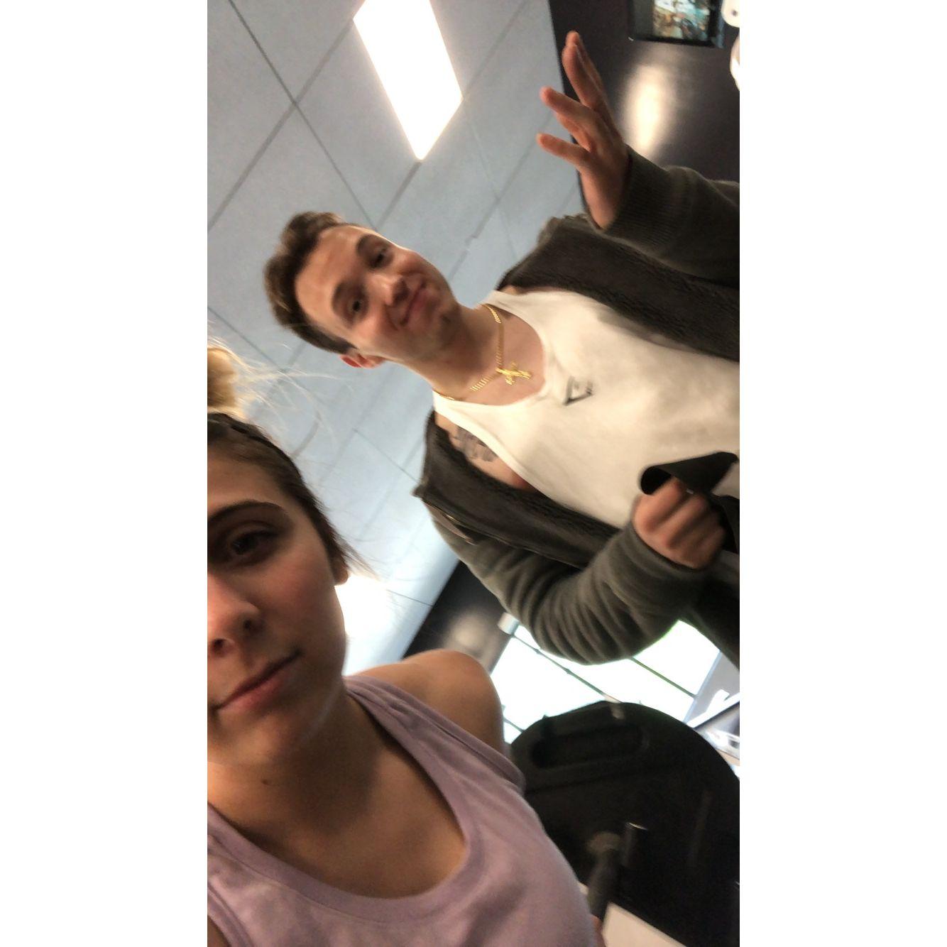 Our first picture taken together