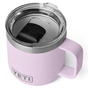 YETI Rambler 10 oz Ceramic Lined Stackable Mug, Vacuum Insulated, Stainless Steel with MagSlider Lid, Cherry Blossom