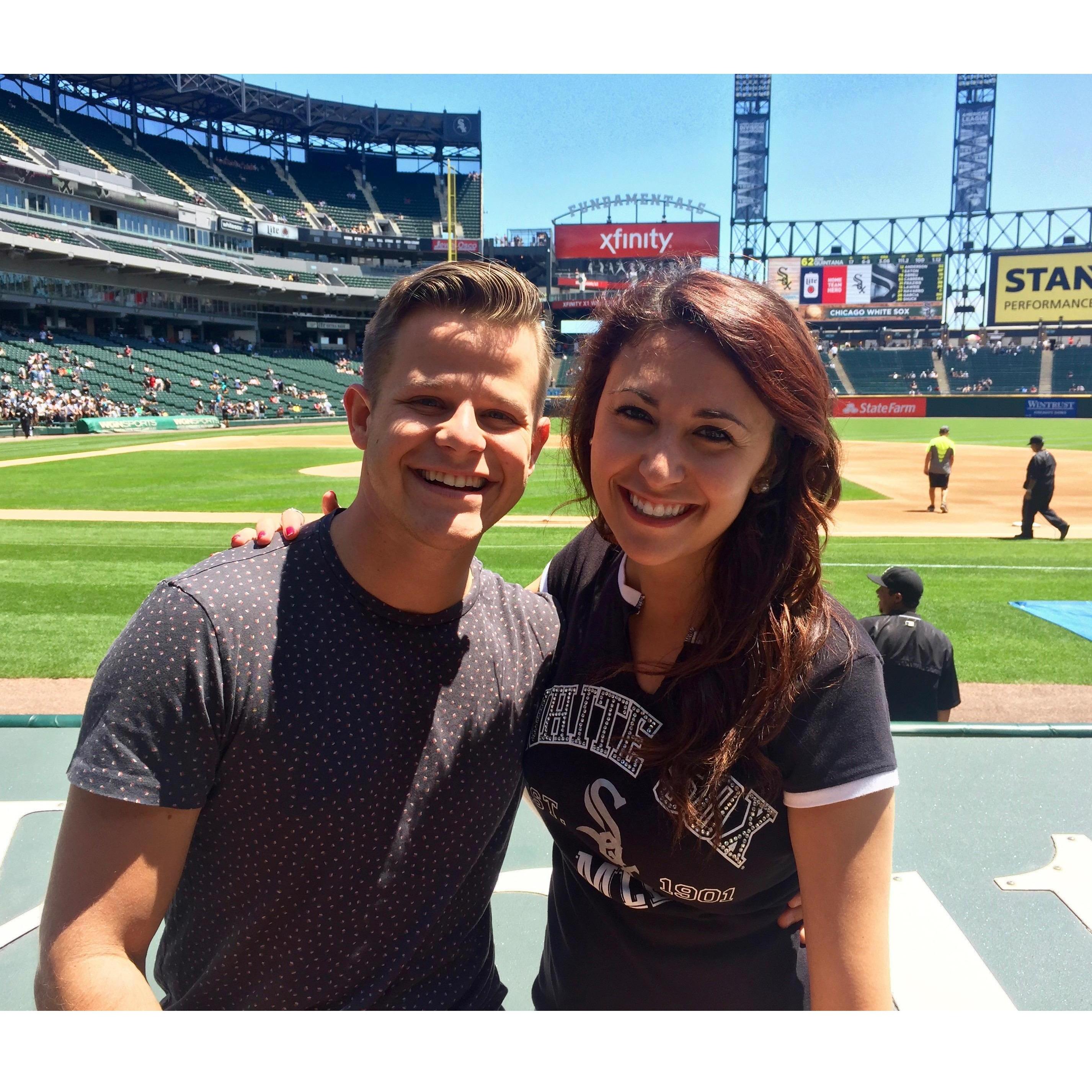 Summer White Sox game in Chicago
