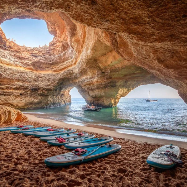 Portugal ~ Kayak through the Sea Caves of the Algarve