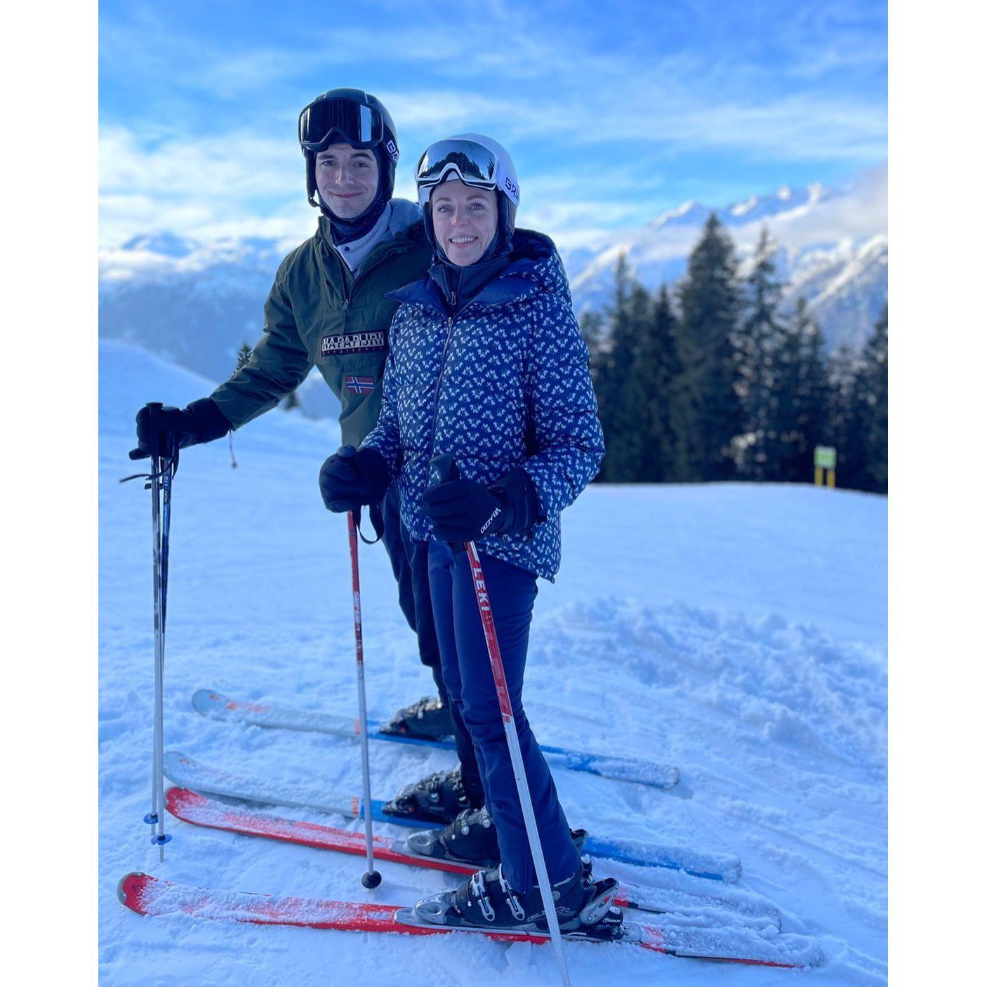 Happiest when skiing in the Dolomites