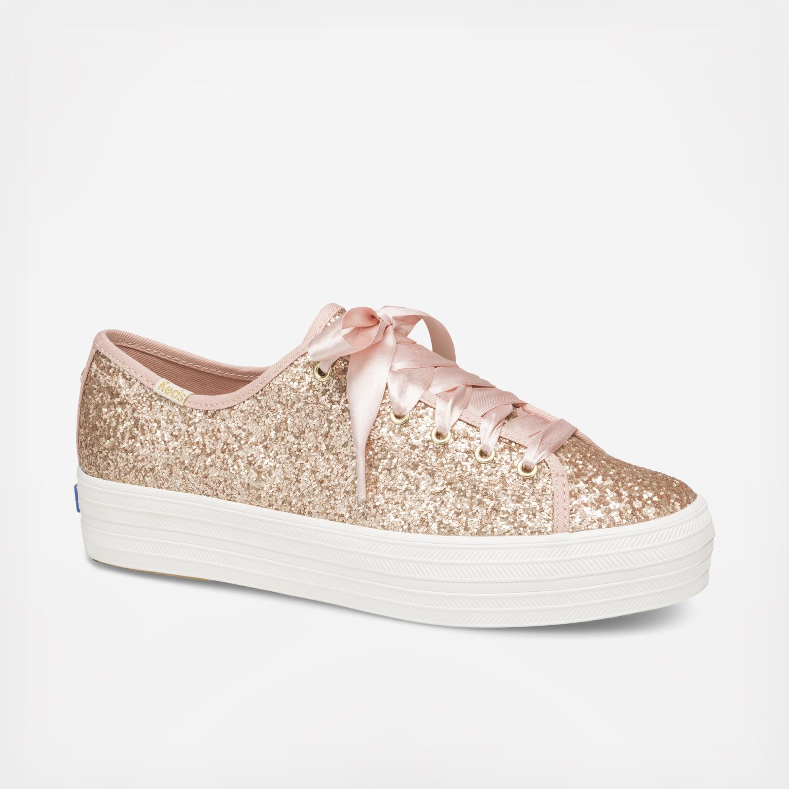 keds x kate spade new york triple glitter sneakers