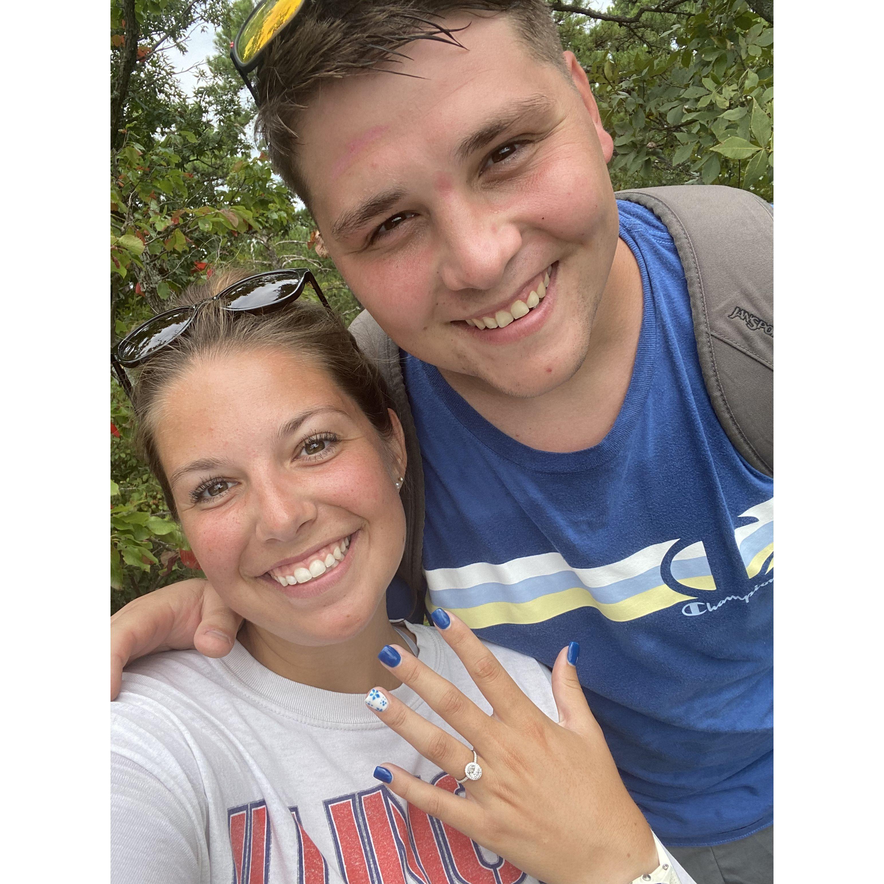 Right after George popped the question!