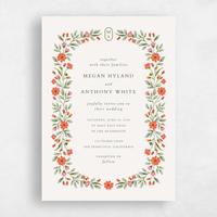 Beige Wedding Invitation - Blume Portrait