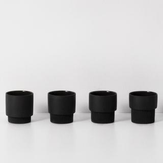 Groove Espresso Cup, Set of 4