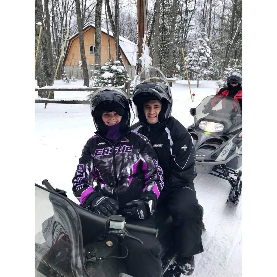 Snowmobiling up north with the Silverman Family