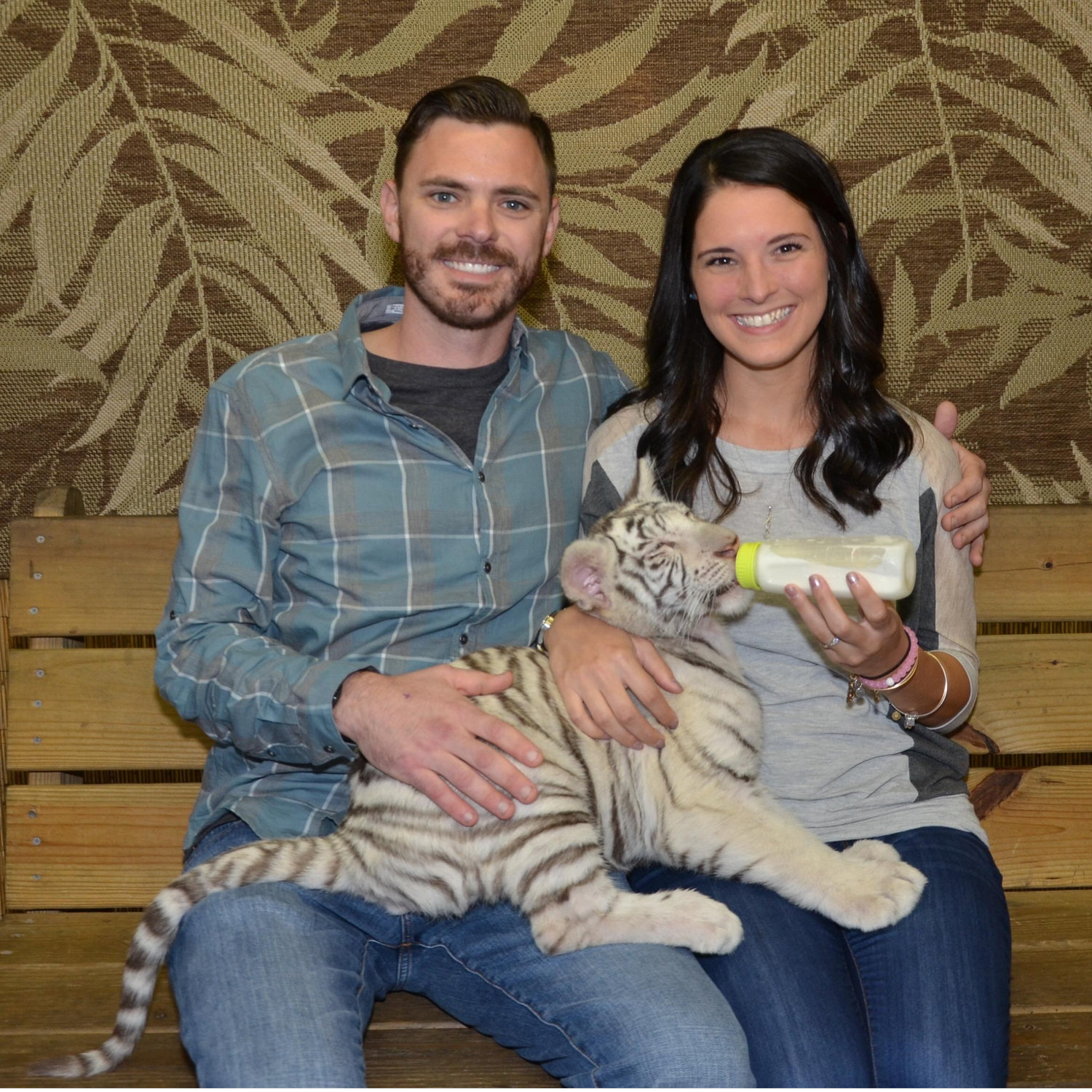 Richie supporting Megan's obsession of Tigers!