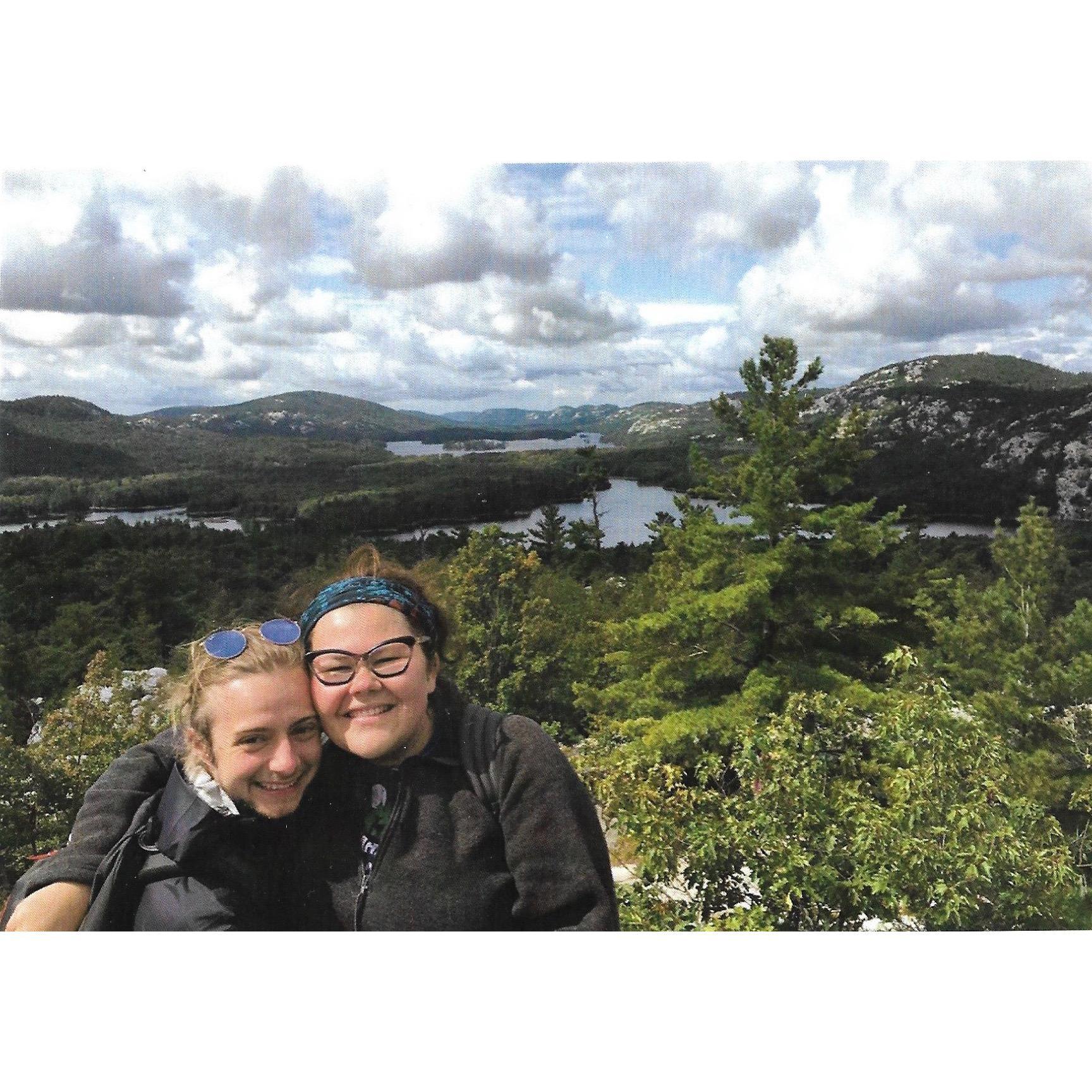 At the summit in Killarney. We couldn't have done it without Susan and Alex!