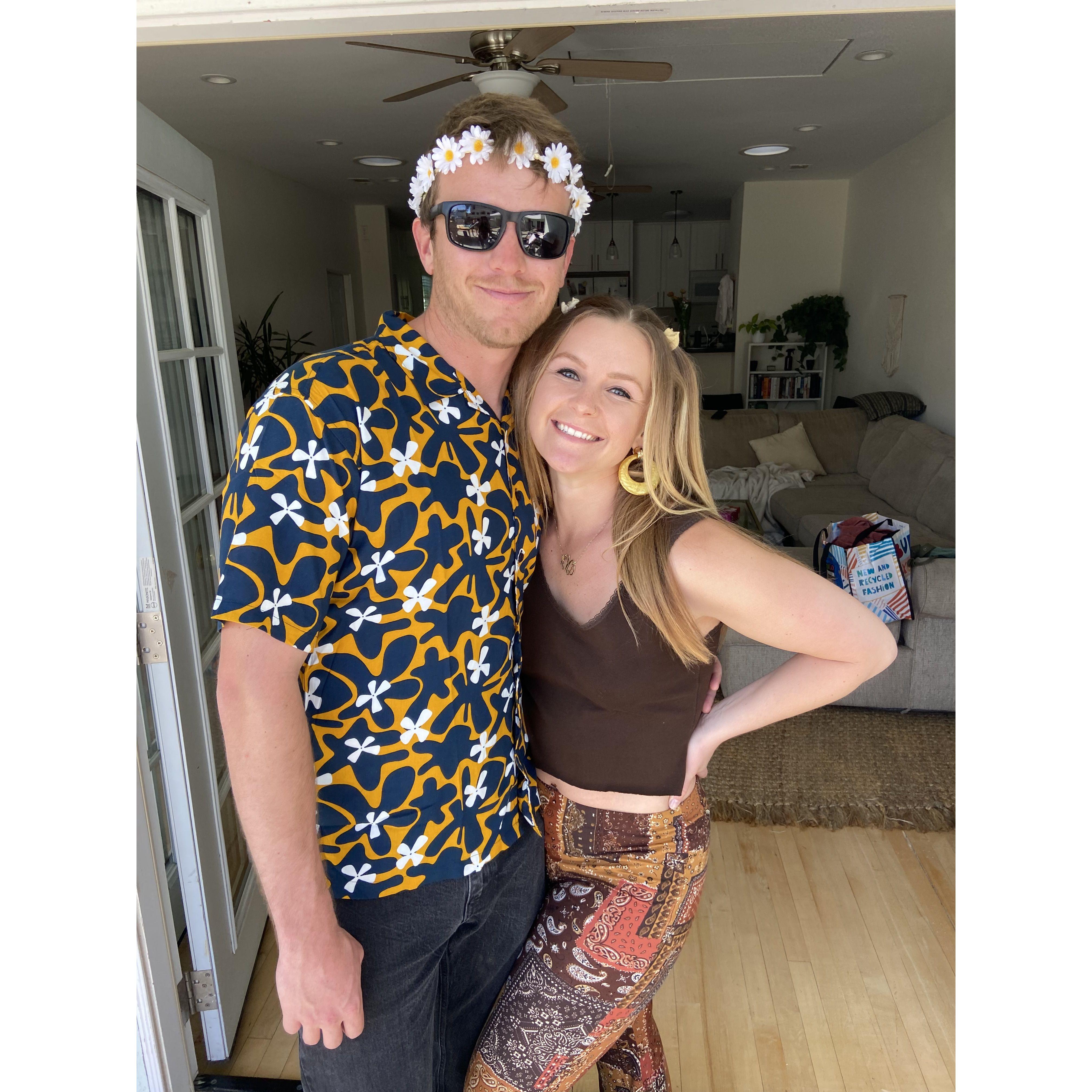 We'll never forget all of the themed parties at the Girls' House in San Diego (aka Teal House, aka Kappa Kappa Kate) including this 60s party.
