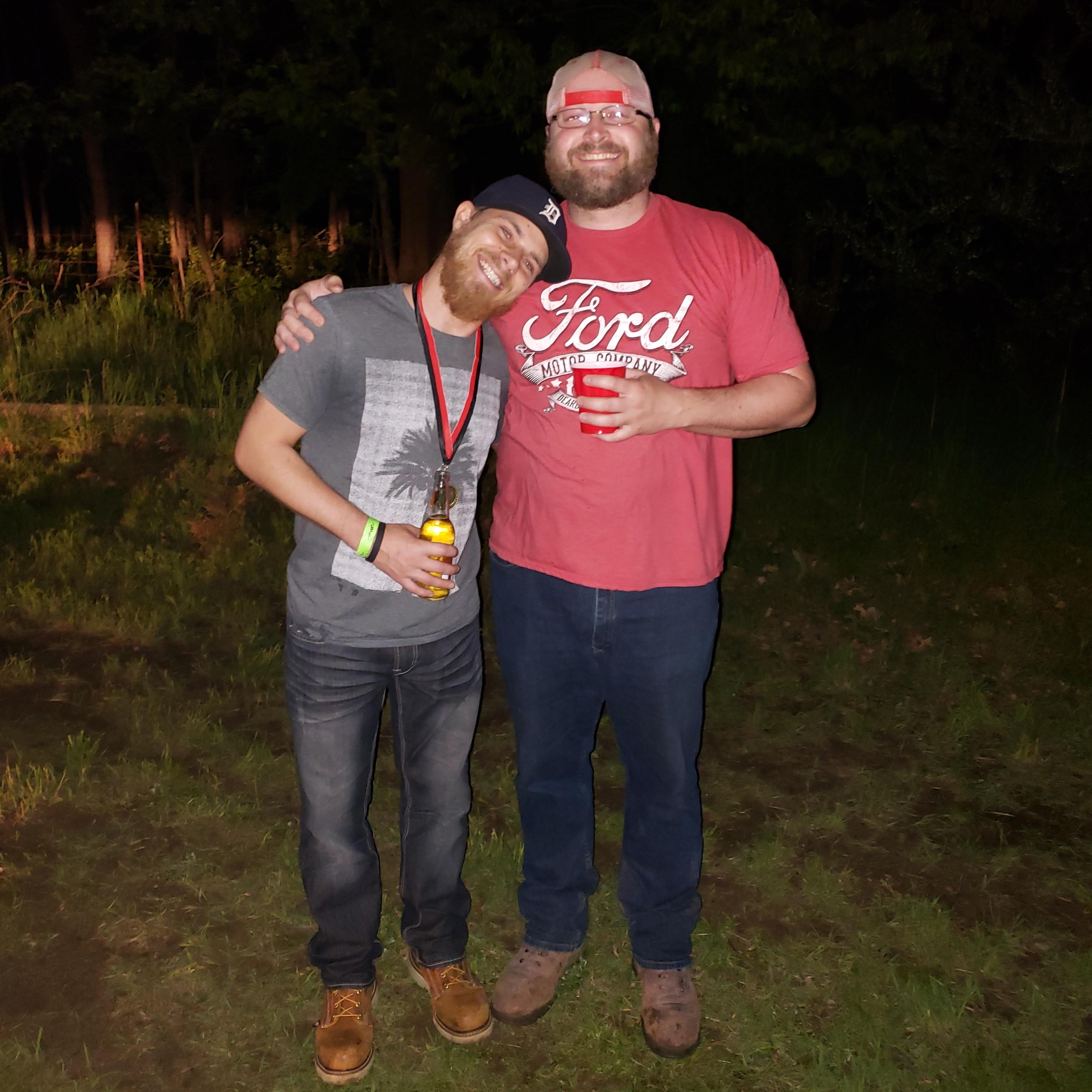 Groom & Best Man Ryan at Bachelor Party BonFire! 5/2018
