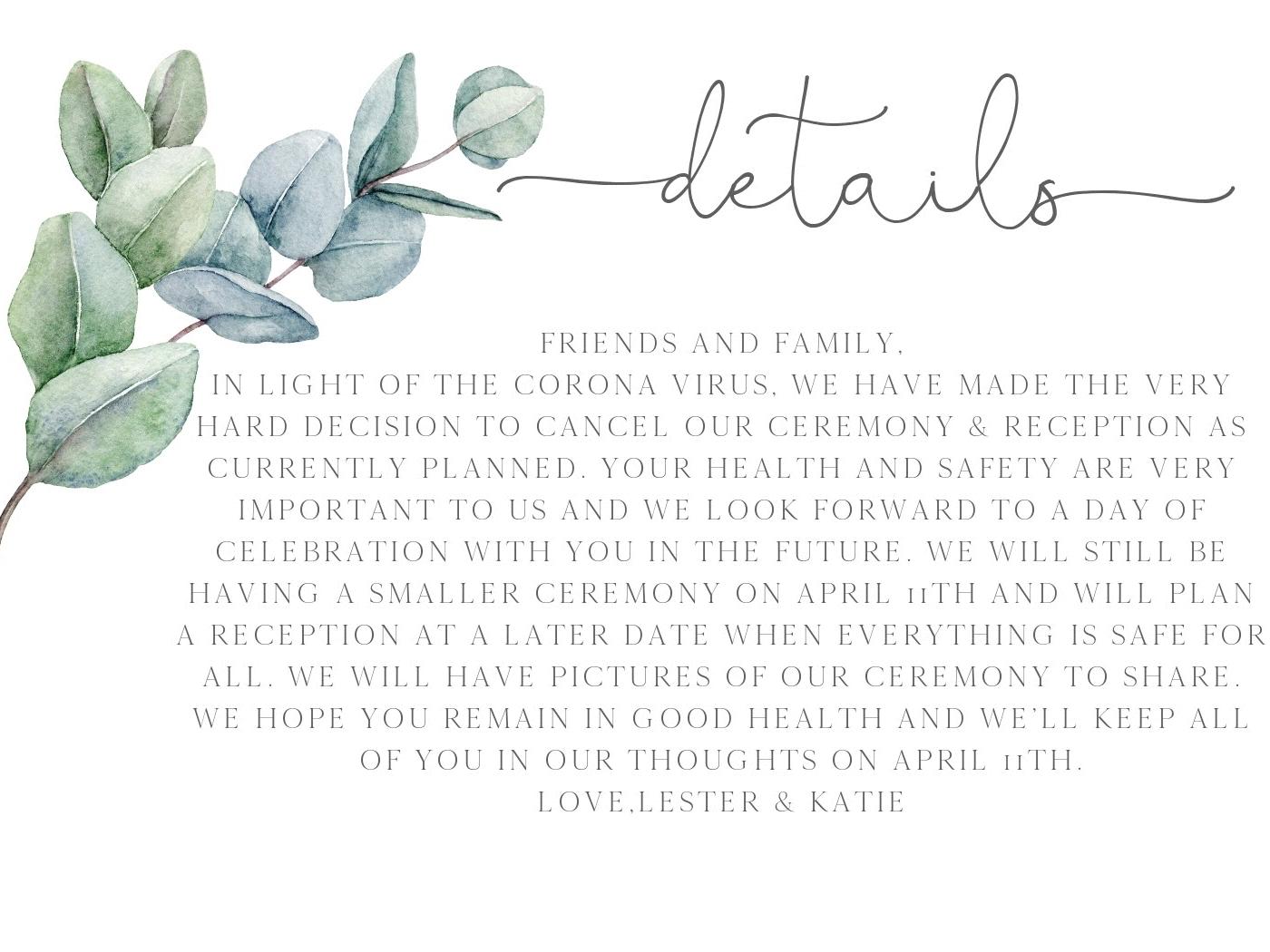 The Wedding Website of Katie Howard and Lester Anderson