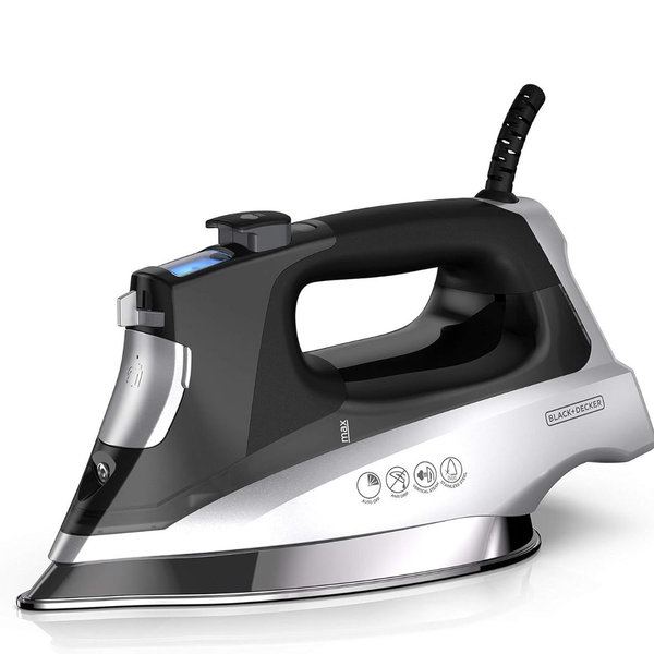 BLACK+DECKER Allure Digital Professional Steam Iron, D3060 - Black/Silver