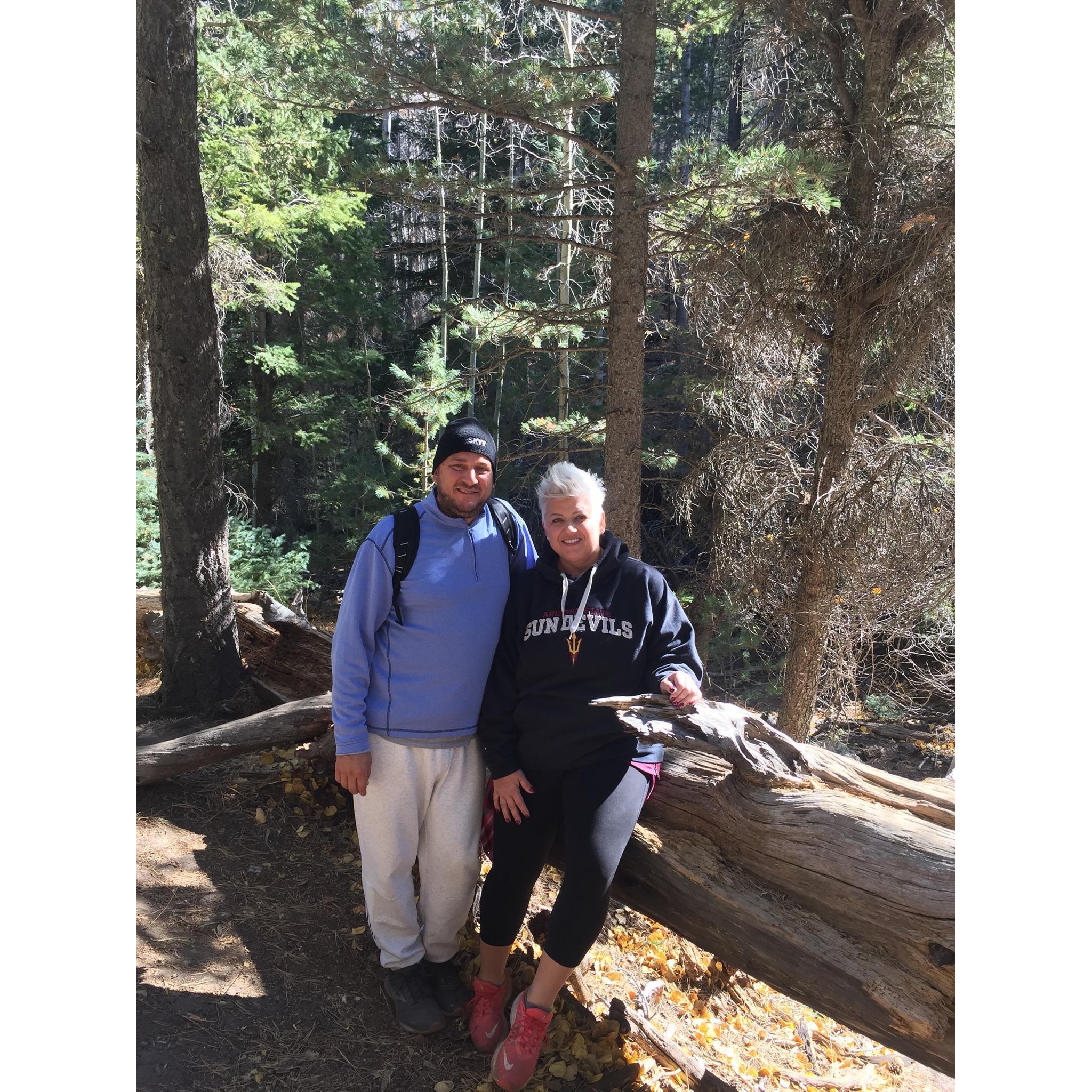 Hiking and enjoying the woods in Flagstaff