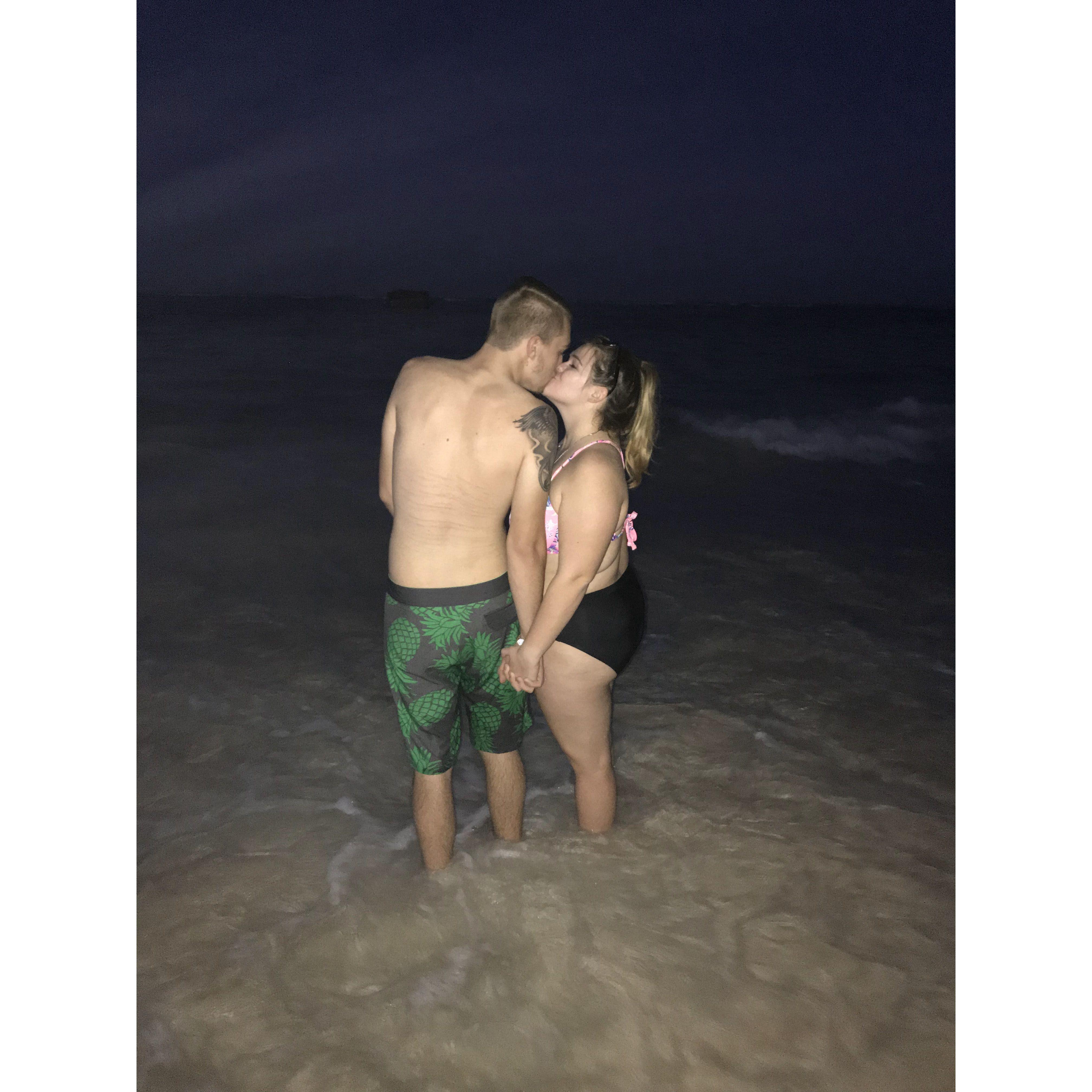 Us on the beach in Punta Cana