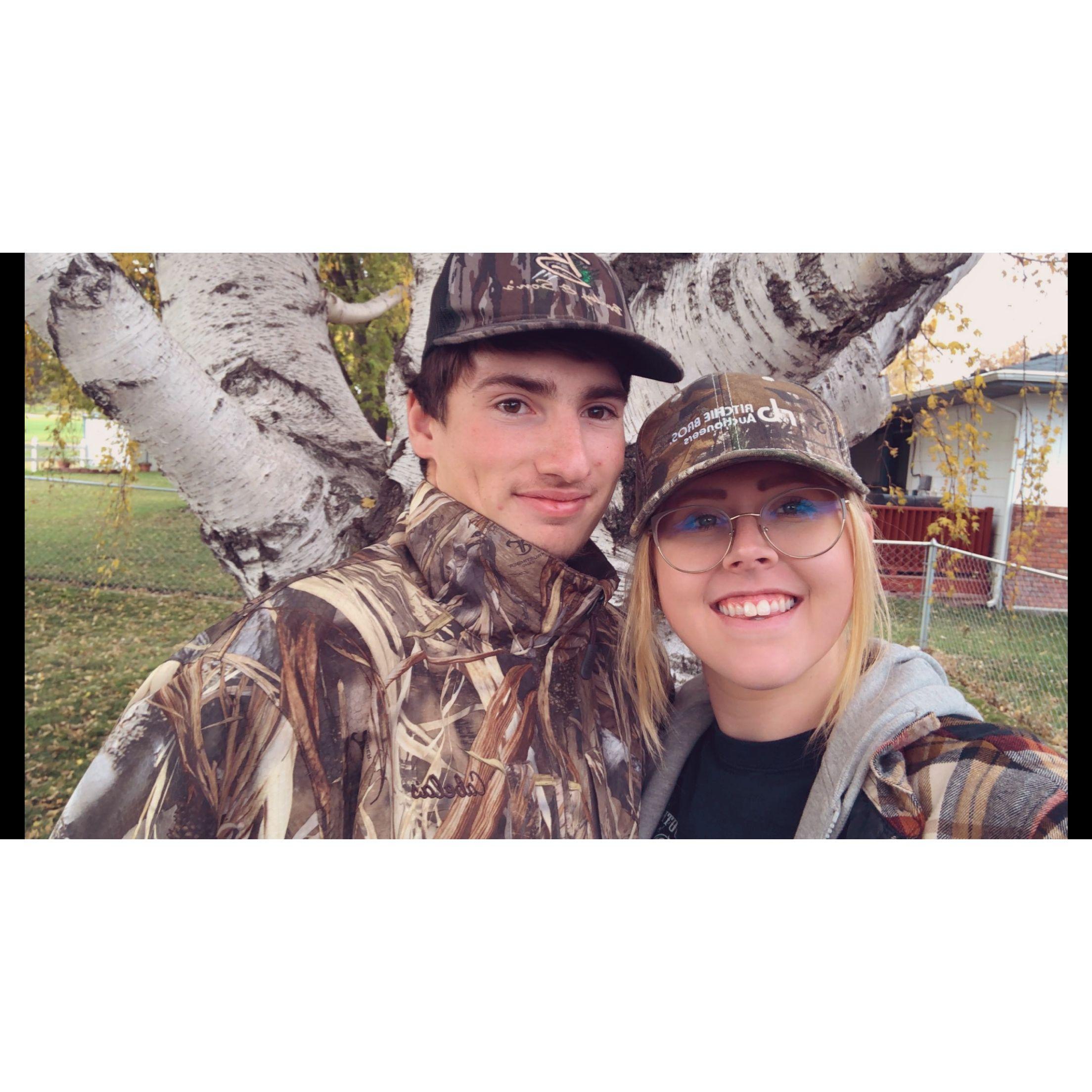 Our first duck hunt together, 2021.