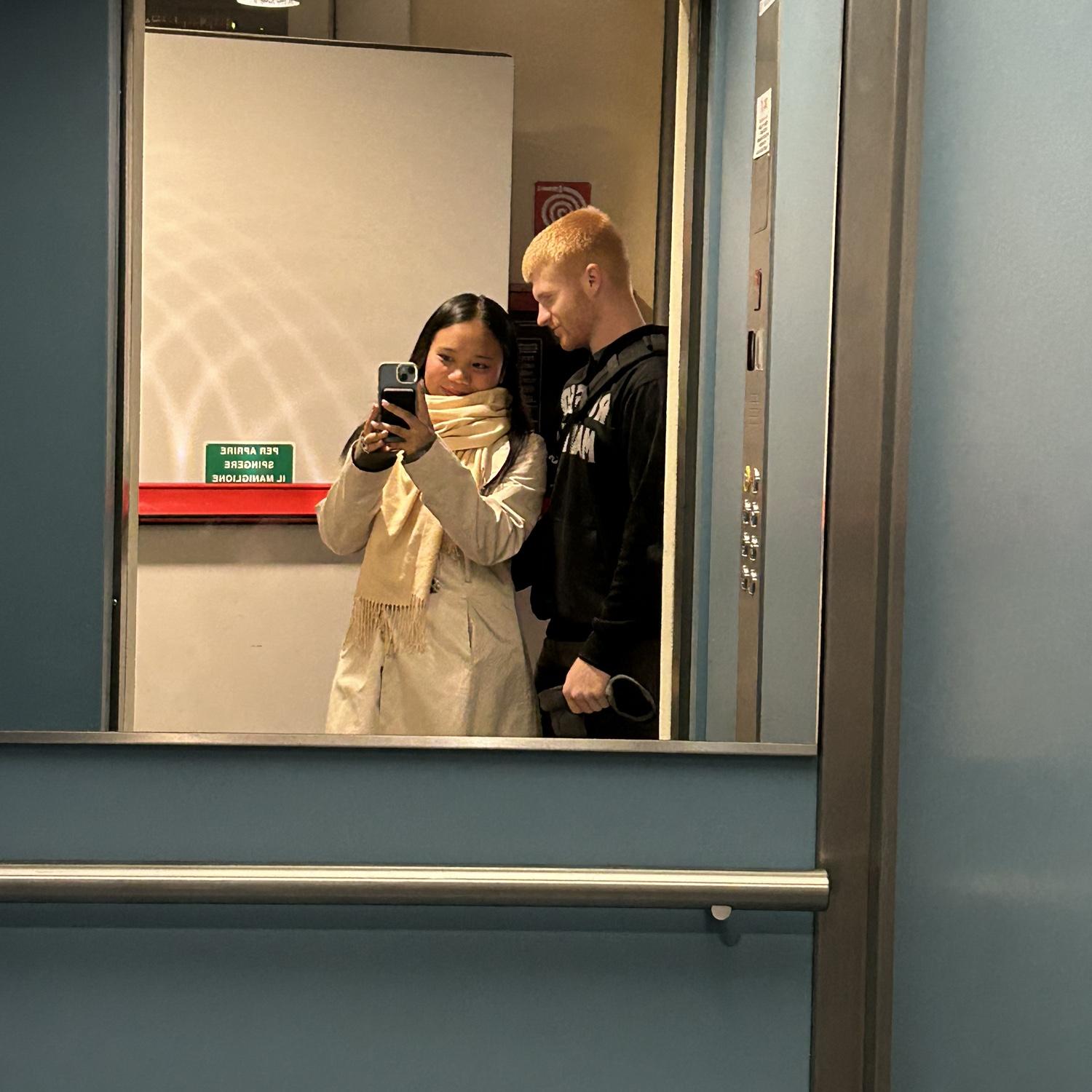 10-18-25
Picture taken in front of the elevator mirror at Bobbio Pellice.