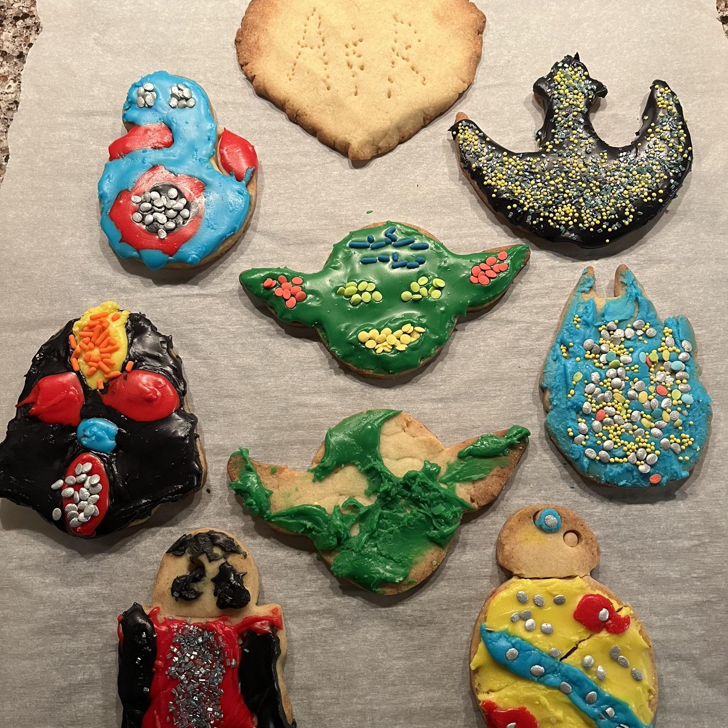 Second Star Wars Christmas cookies