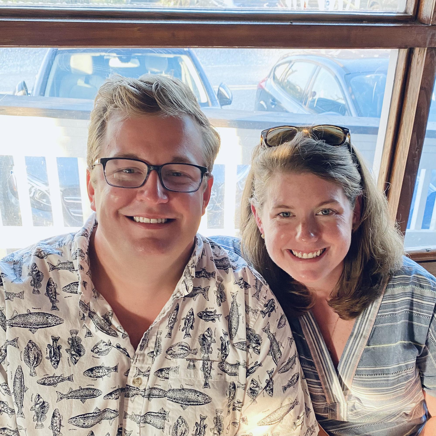Cheesing at Sean's first Vogler Family Beach Week in Topsail Island, NC. August 2021.
