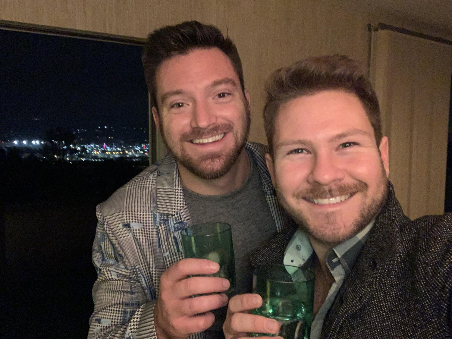 The night we closed on our first house!