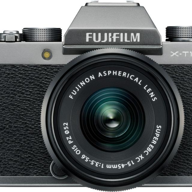 Fujifilm - X Series X-T100 Mirrorless Camera with 15-45mm Lens - Dark Silver