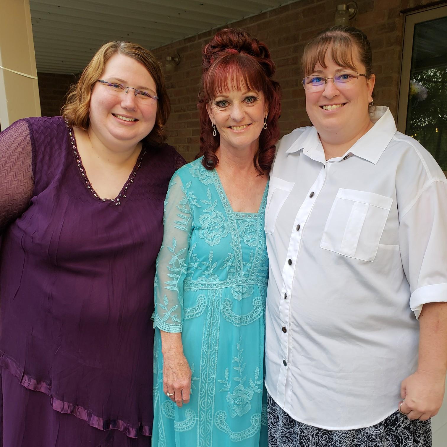 At Trish’s sister's wedding with her beautiful Momma!