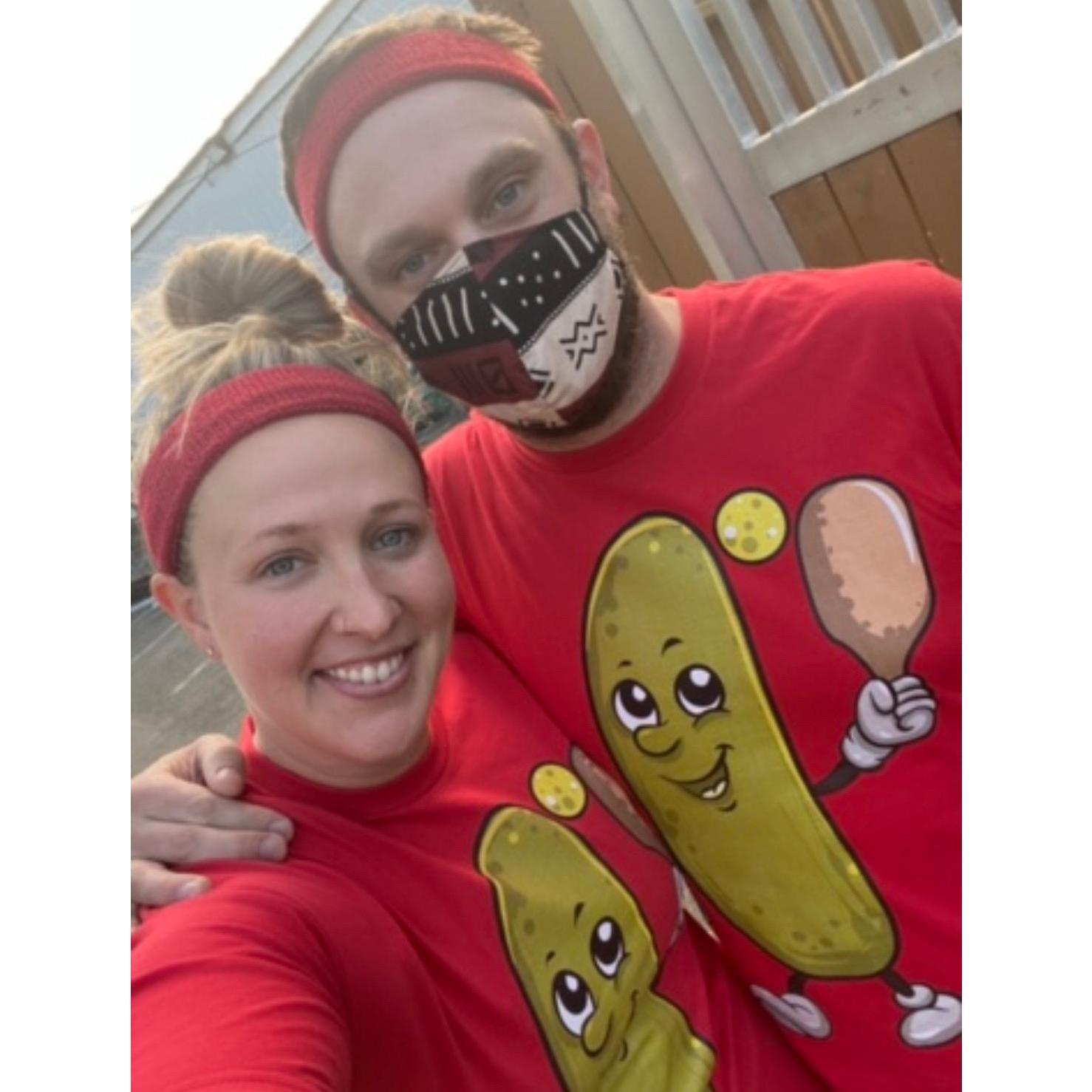 pickle ball masters! we take down amy and joanie weekly ;)