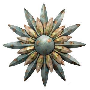 29 in. Aqua Sunburst Sun
