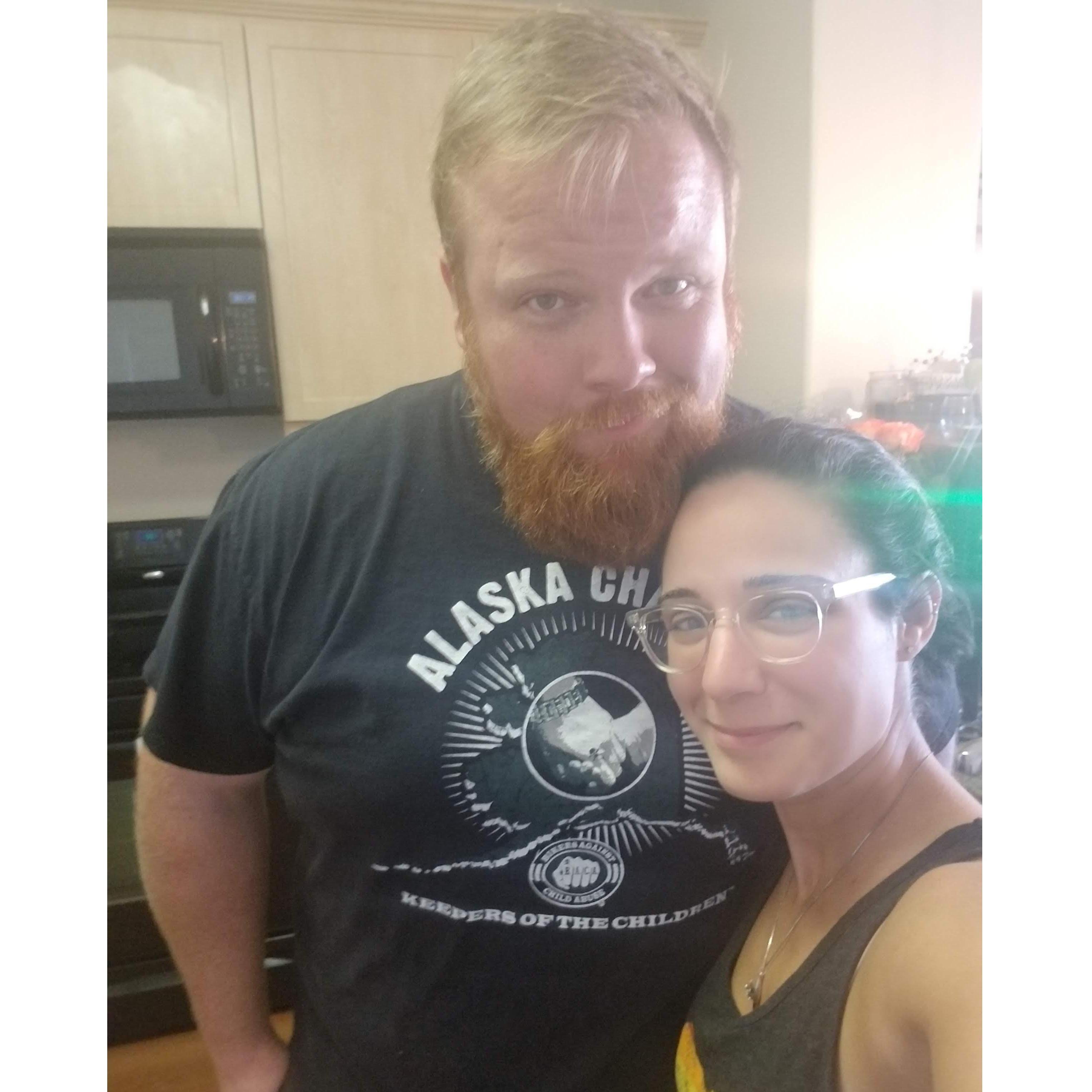 First photo together after Natalie moved to California, October 2018