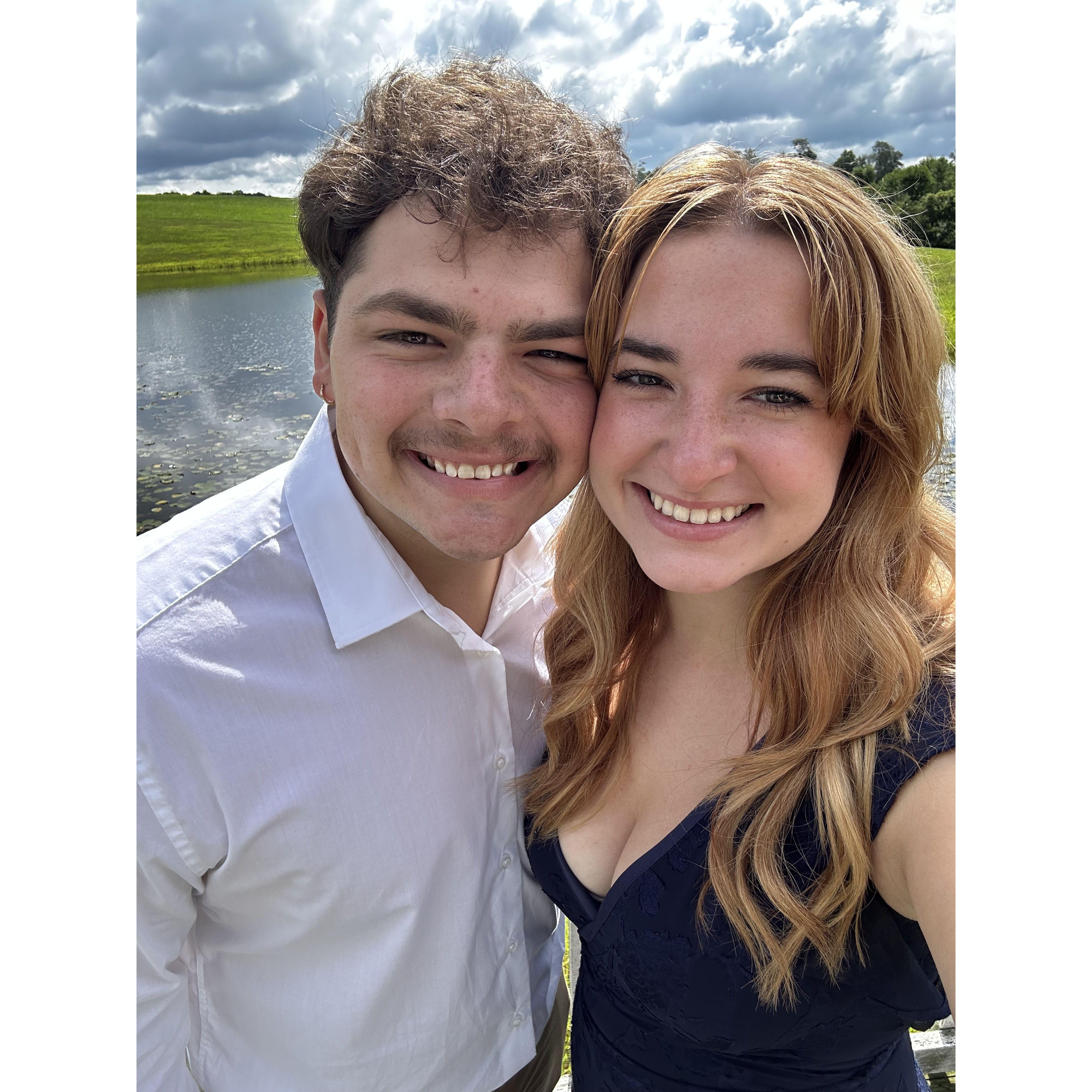 Us at a friend's wedding