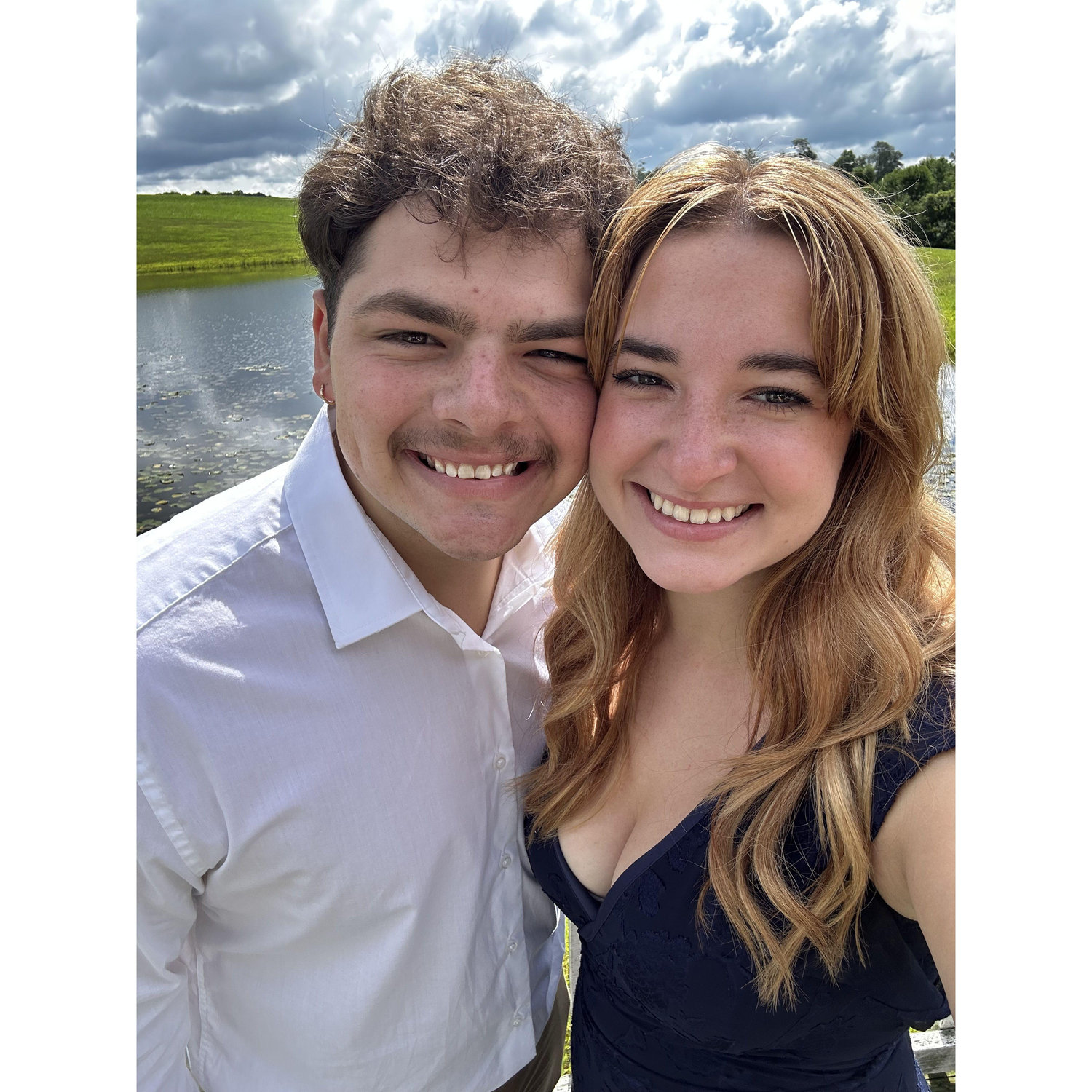 Us at a friend's wedding