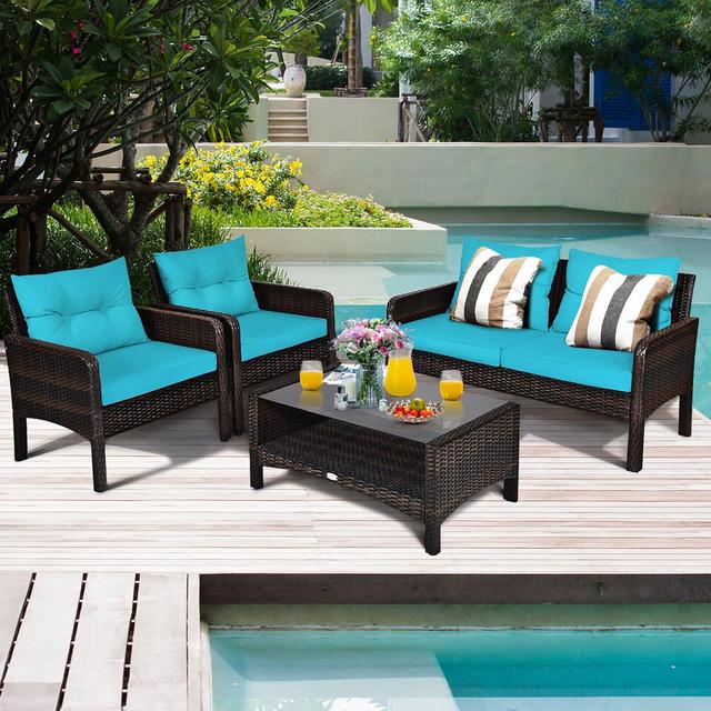Blaise 4 - Person Seating Group with Cushions