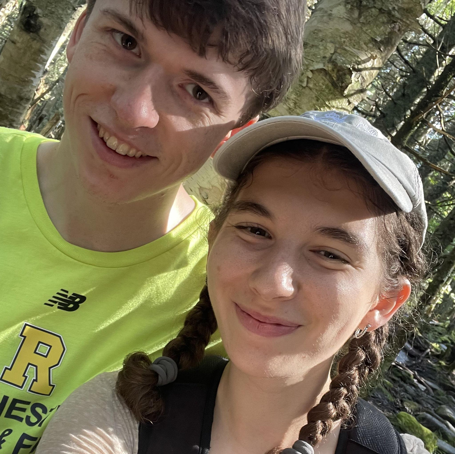 ADK 2025- after climbing our first little mountain together :)