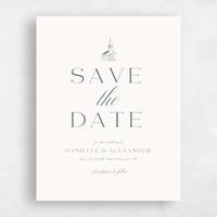 Beige Wedding Save the Date - Classic Chapel Portrait
