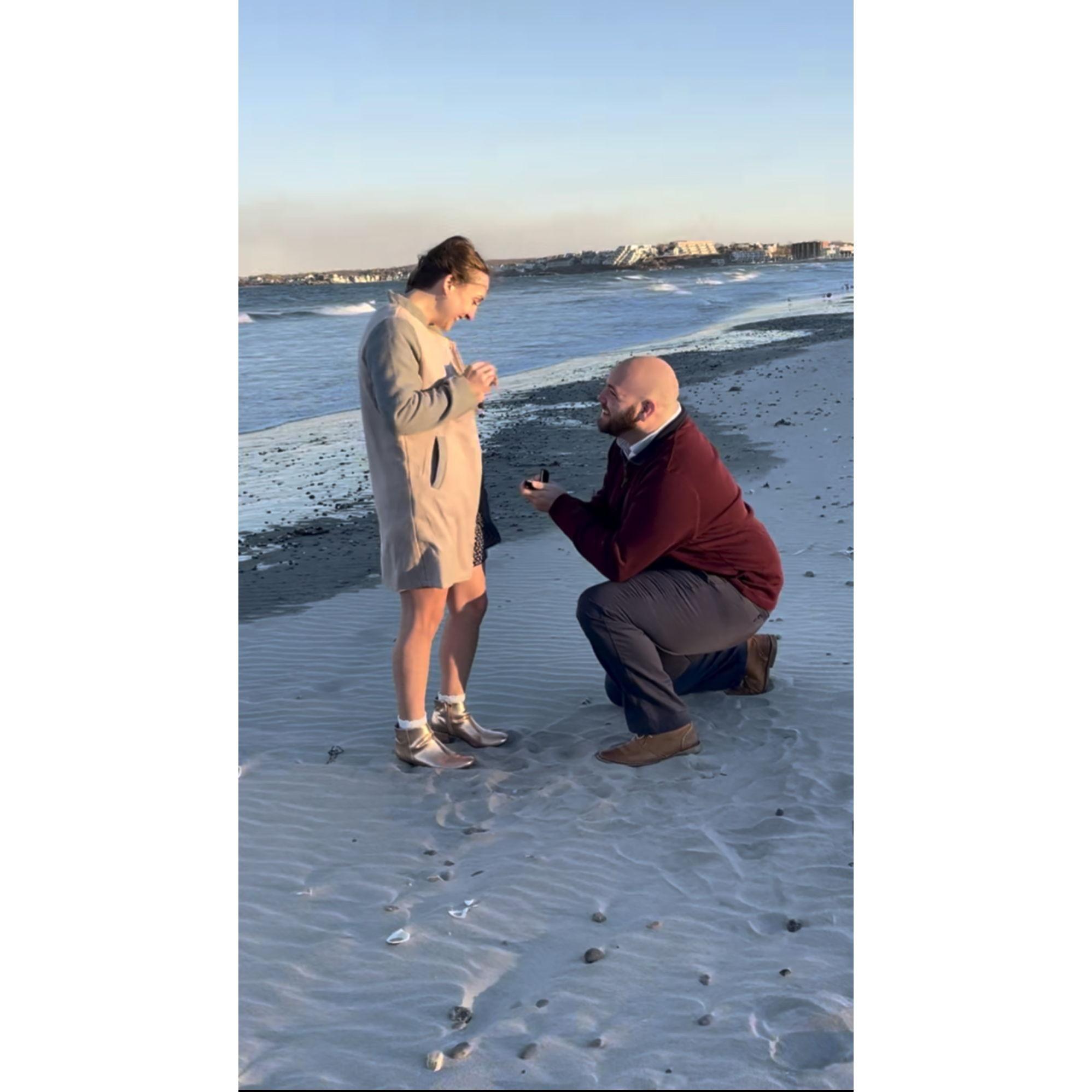 The day we both said “yes!”.