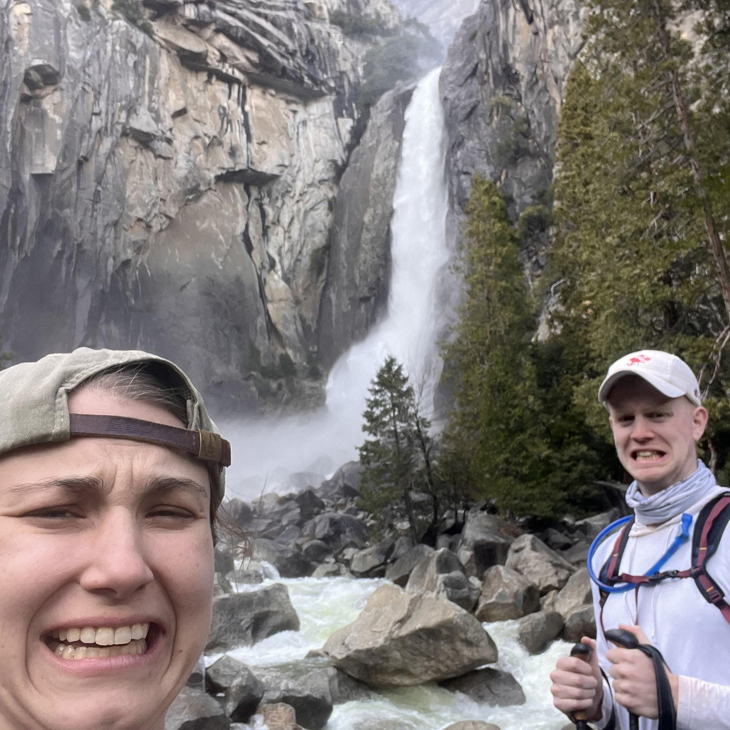 We really liked Yosemite Falls, but we were very tired after a long day