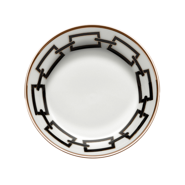 Tea saucer Catene Nero, set of two