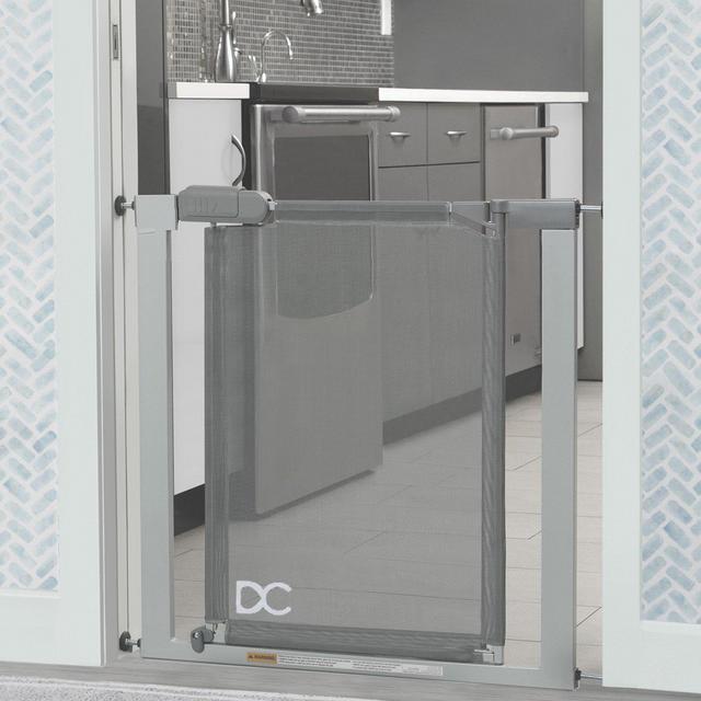 Adjustable Baby Safety Gate - Easy Fit Pressure Mount Design with Walk-Through Door