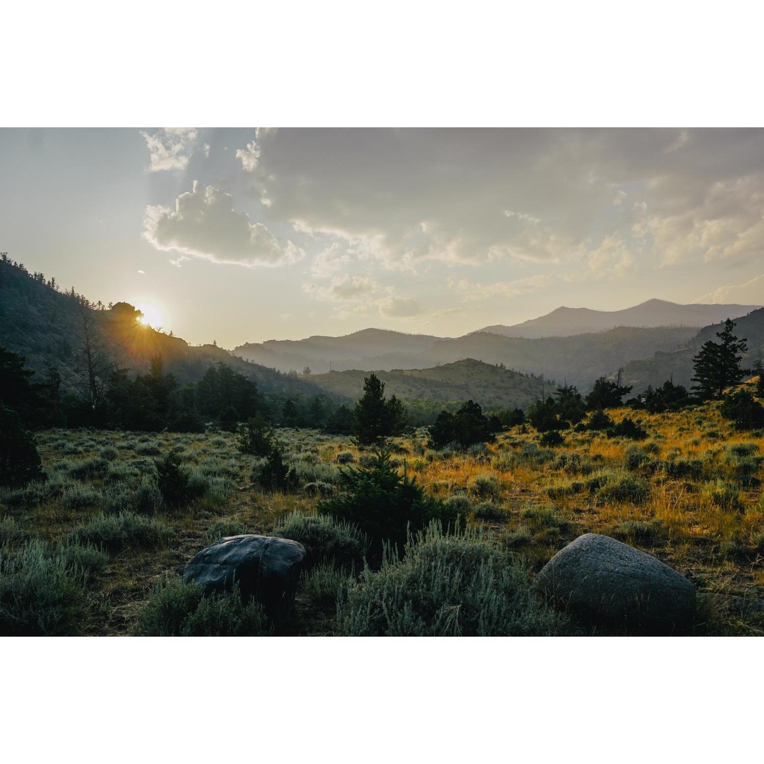 Our first campsite just outside of Yellowstone National Park. The views were unbeatable.