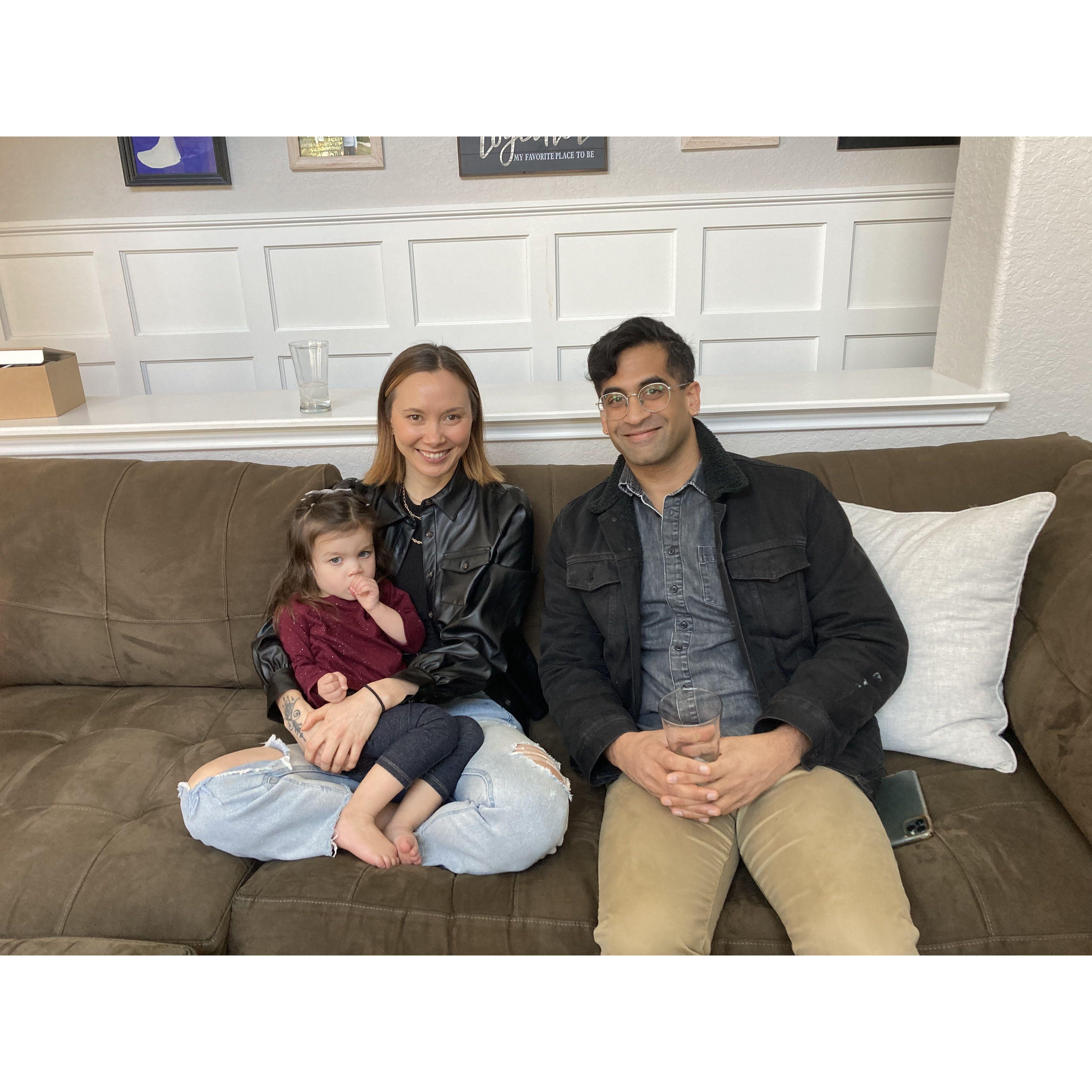 Feb 2022 visiting our family in Texas- how cute is Caitlin's niece!