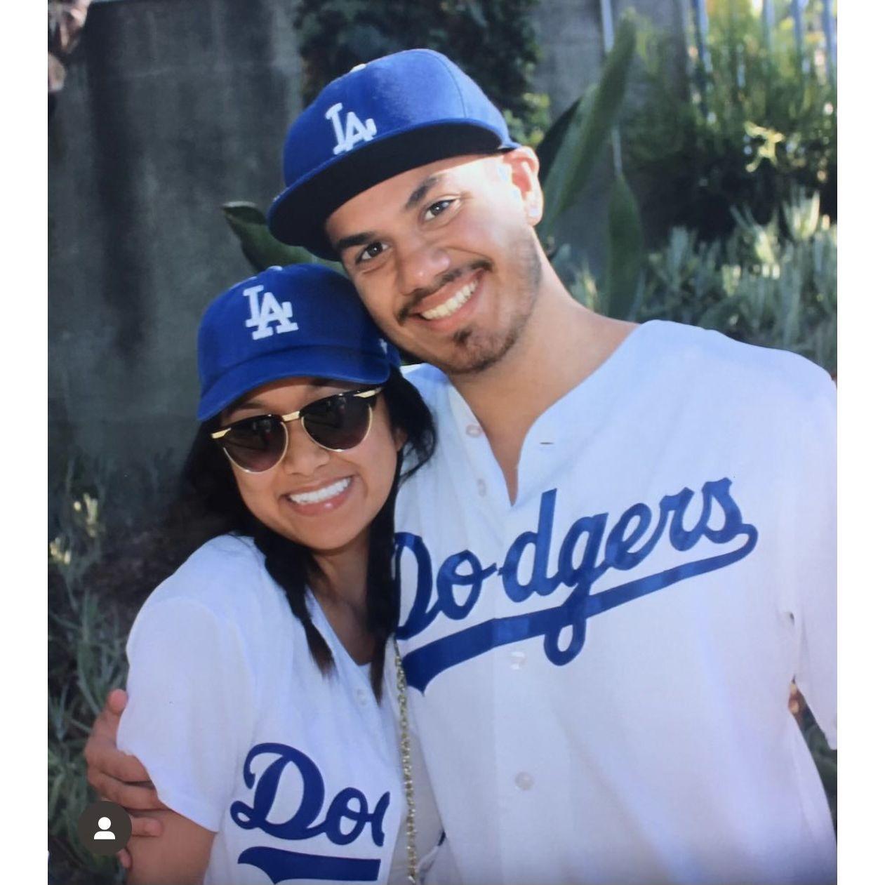 Our first Los Angeles Dodgers game together