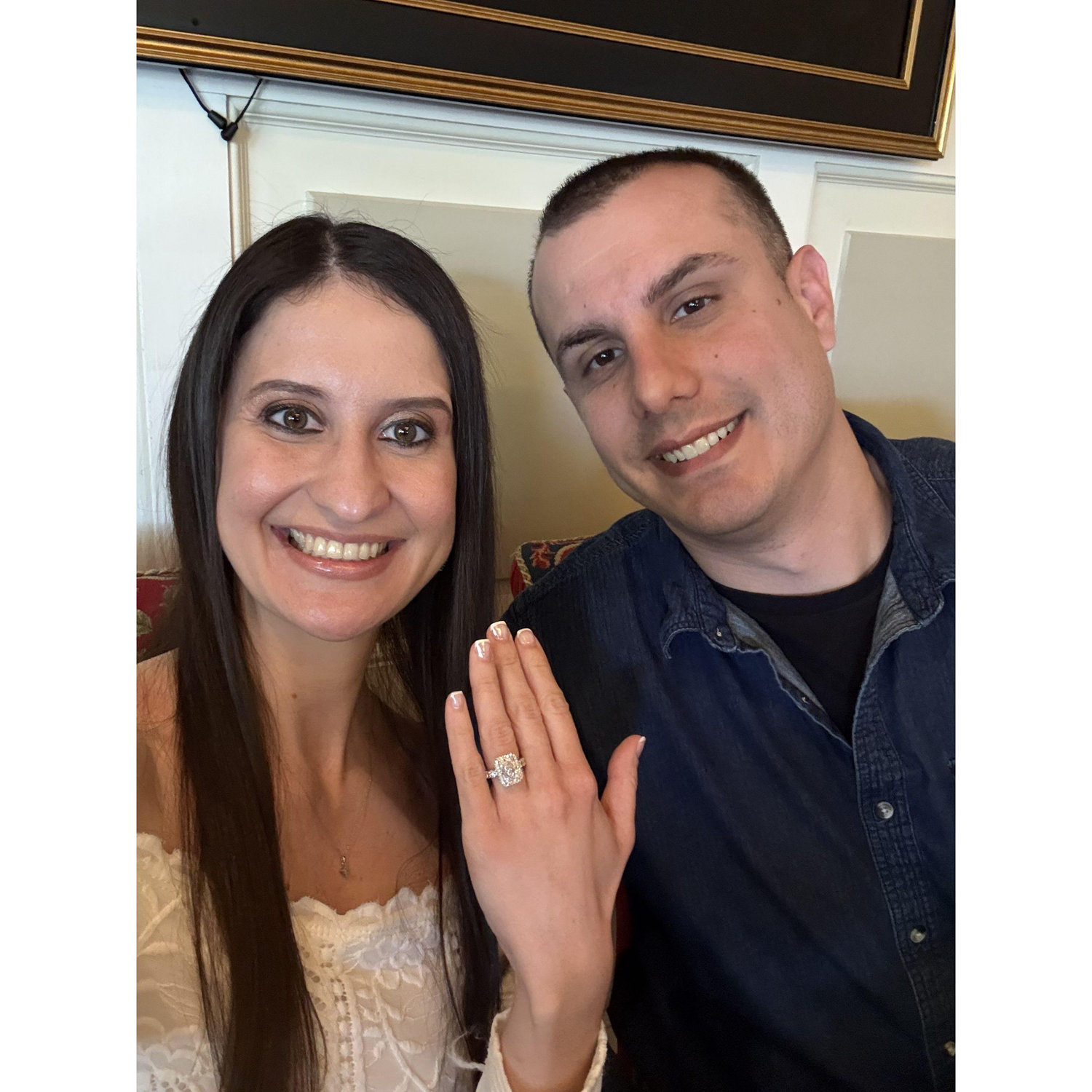 The day Mike proposed he planned the day with our closest family and friends and a beautiful celebration after!