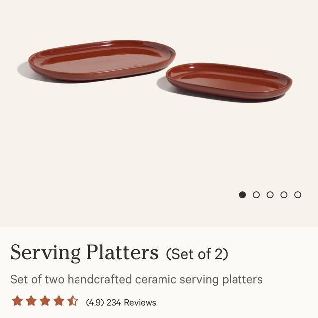 Serving Platters (in Terracotta)