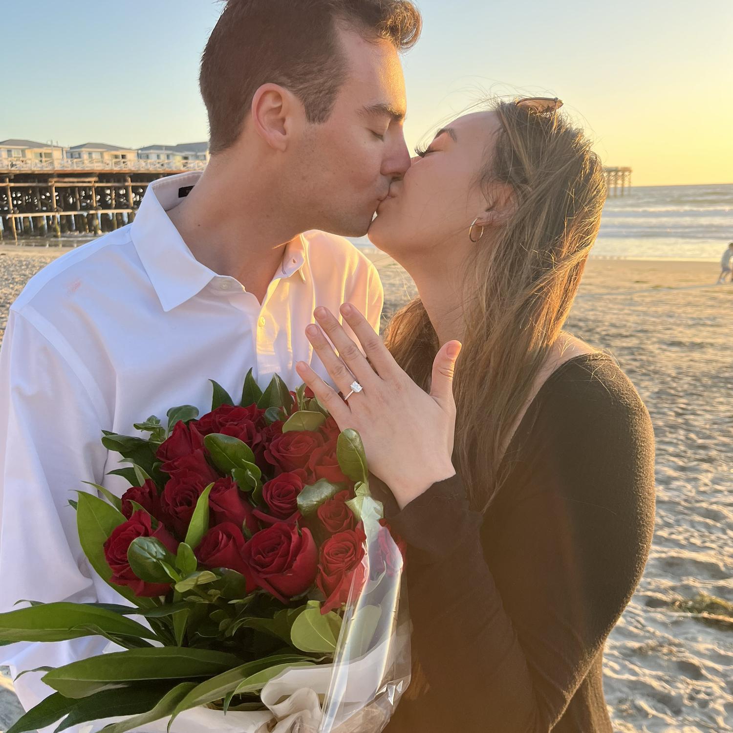 The day Blake proposed in San diego!