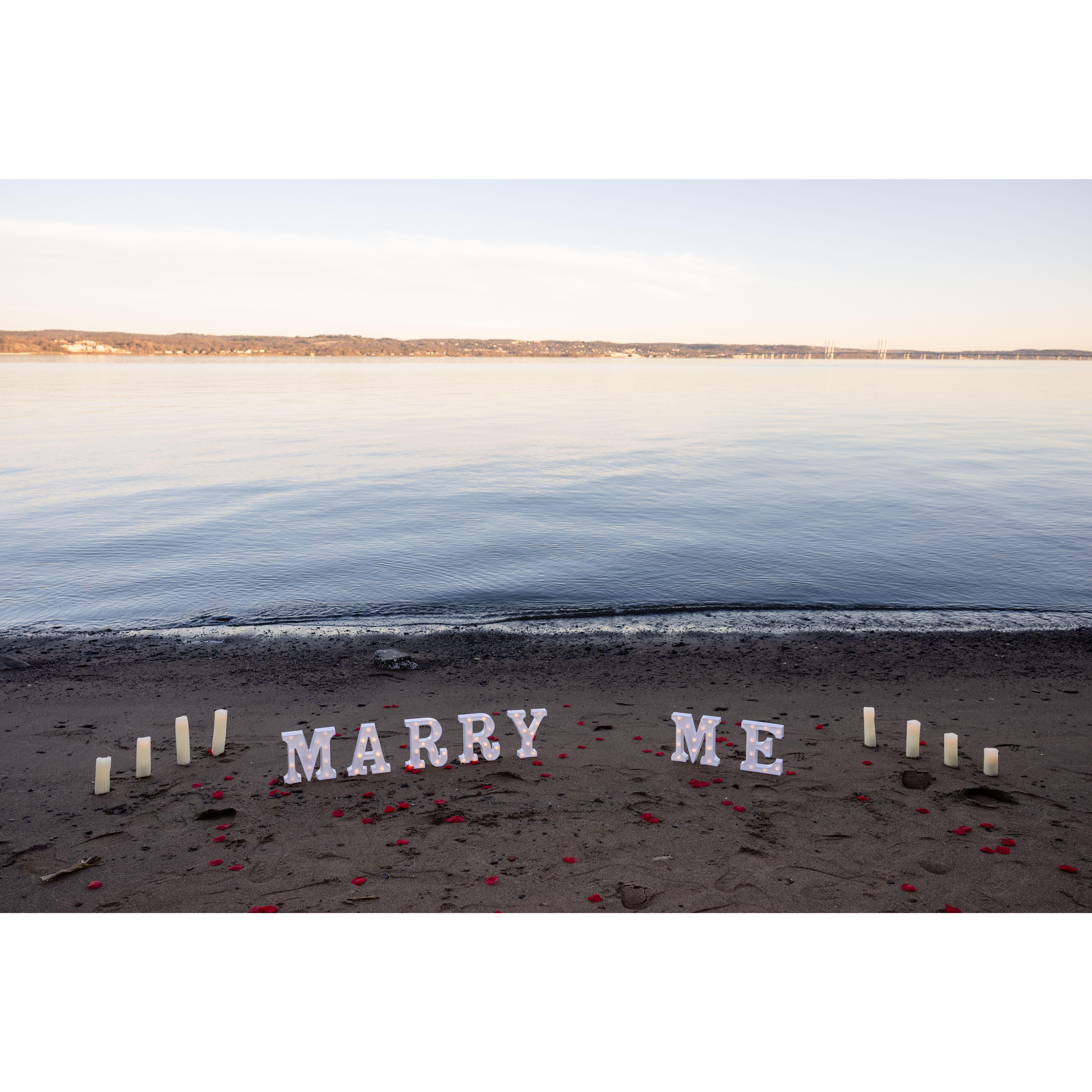 Nyack Beach State Park, where I said "yes!" on 4/18/25