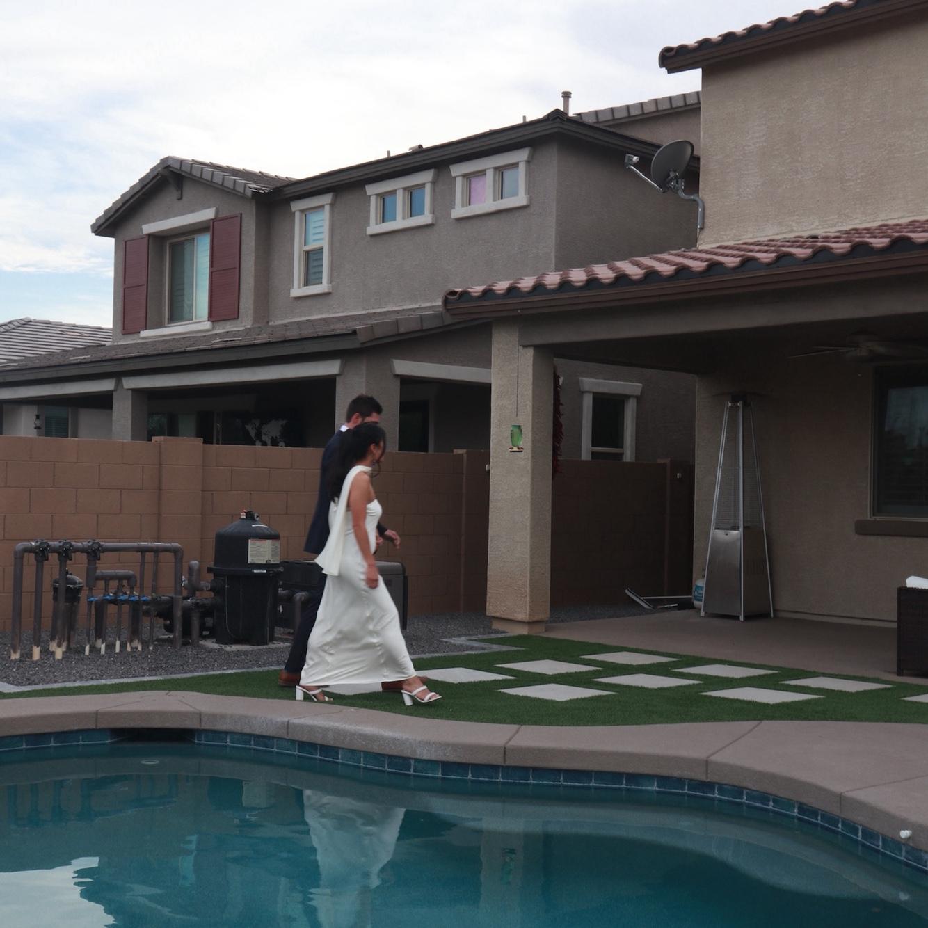 Quick ceremony and back to the AC!