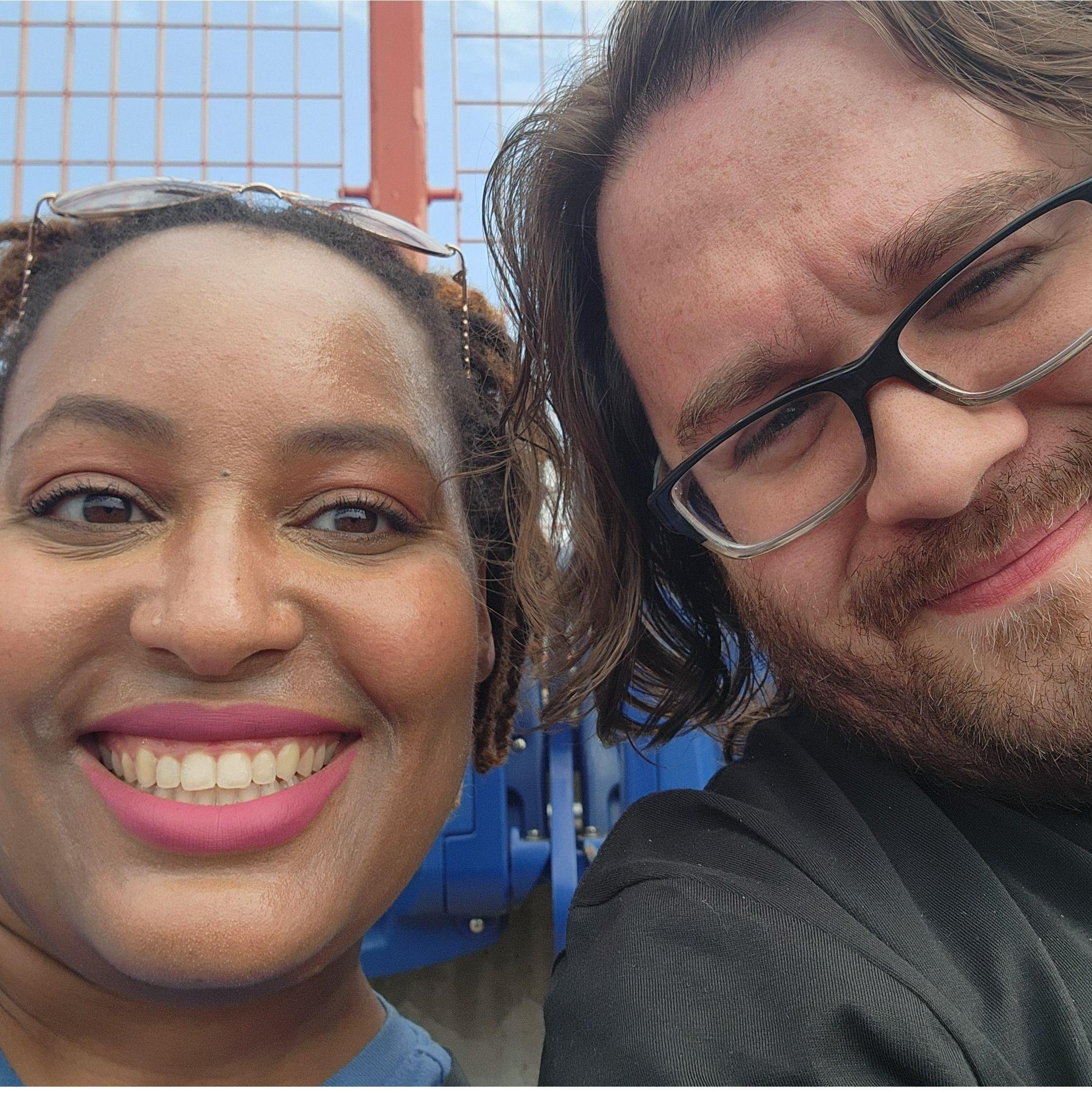 Our first Titans game, but already each other’s #1 fan.