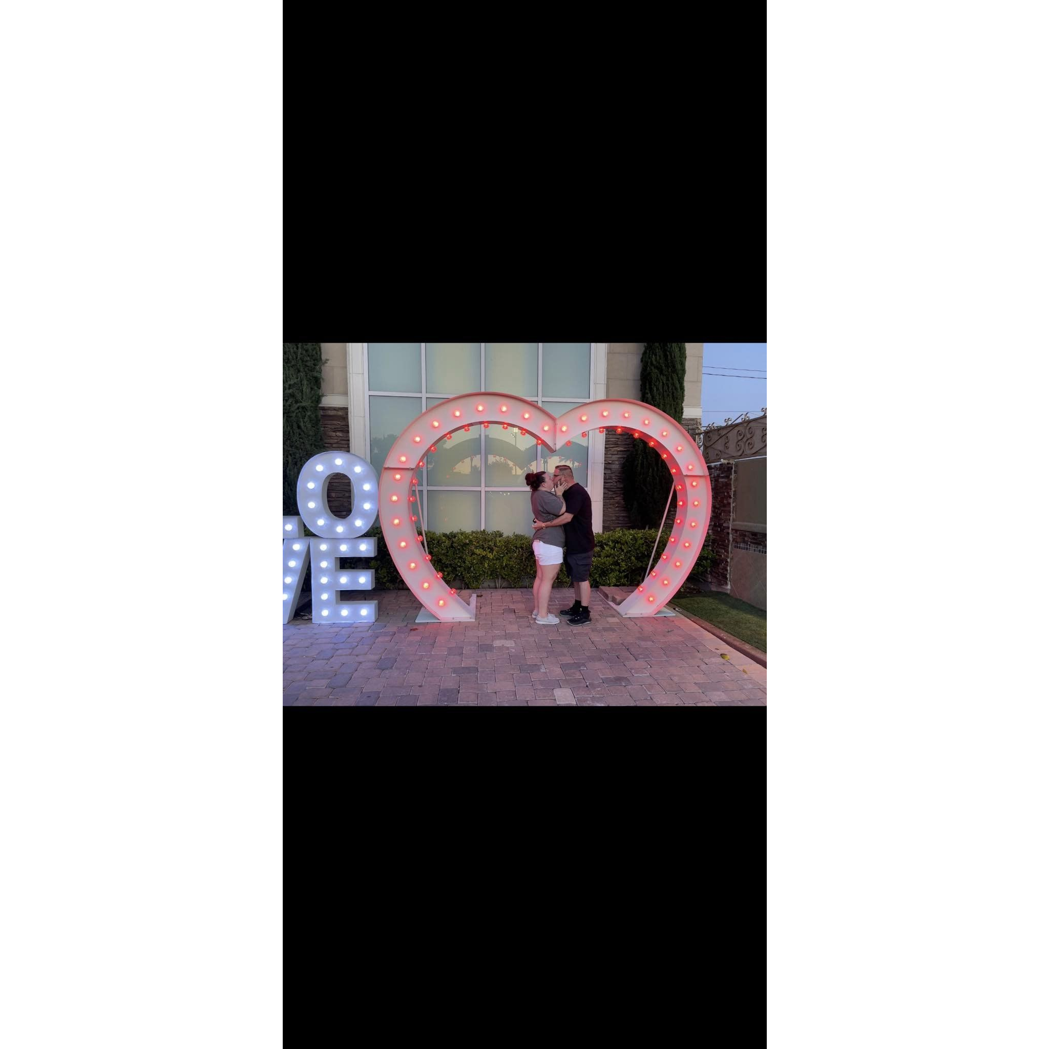 Right after he popped the question!