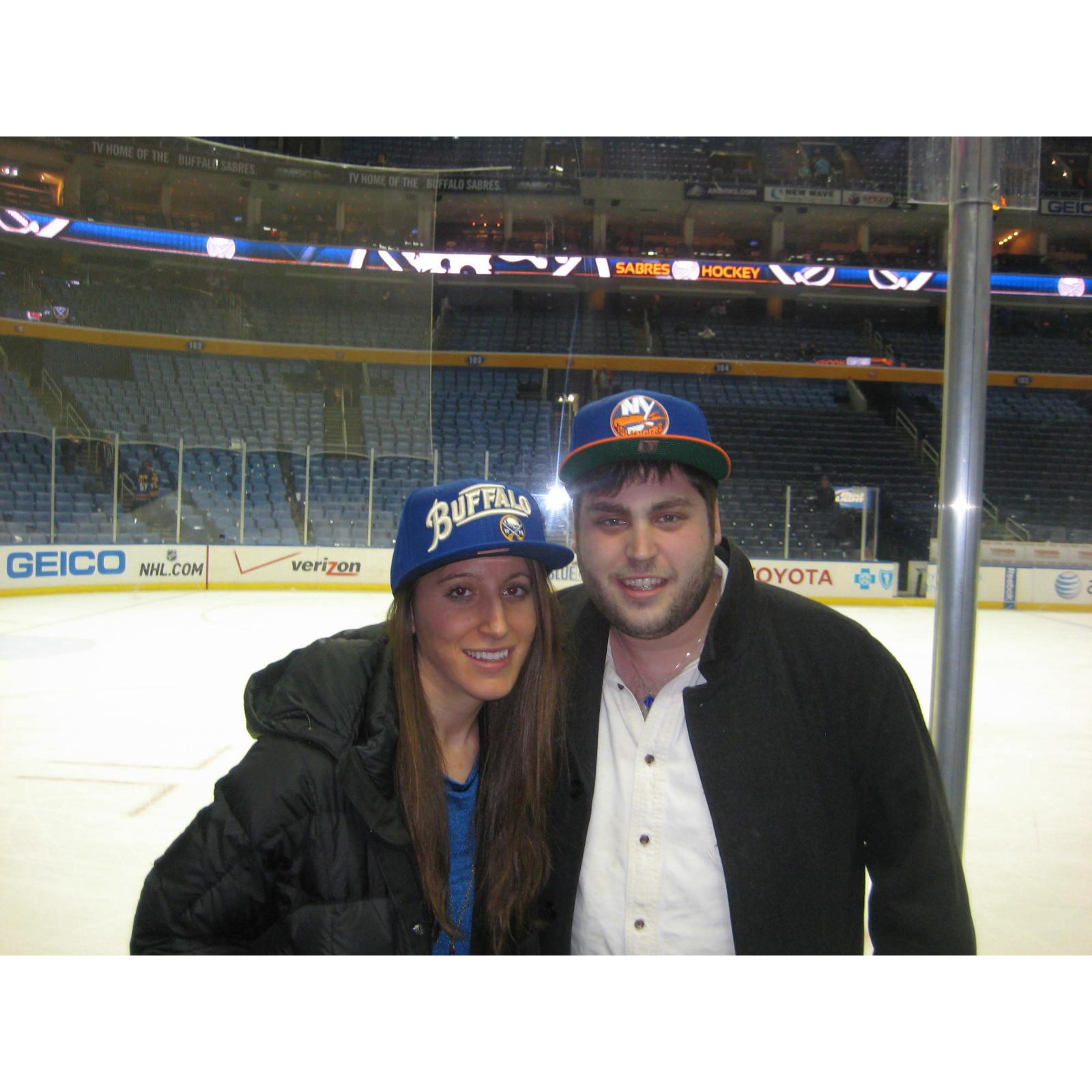 🏑 Ali's first Sabres game in Buffalo back when Todd was a Buffalonian. (2013)