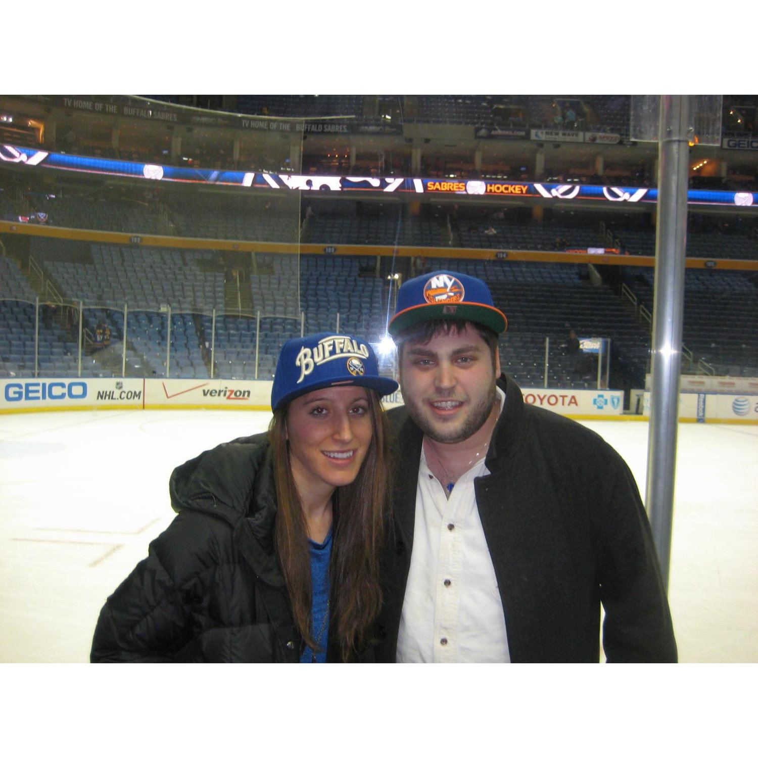 🏑 Ali's first Sabres game in Buffalo back when Todd was a Buffalonian. (2013)